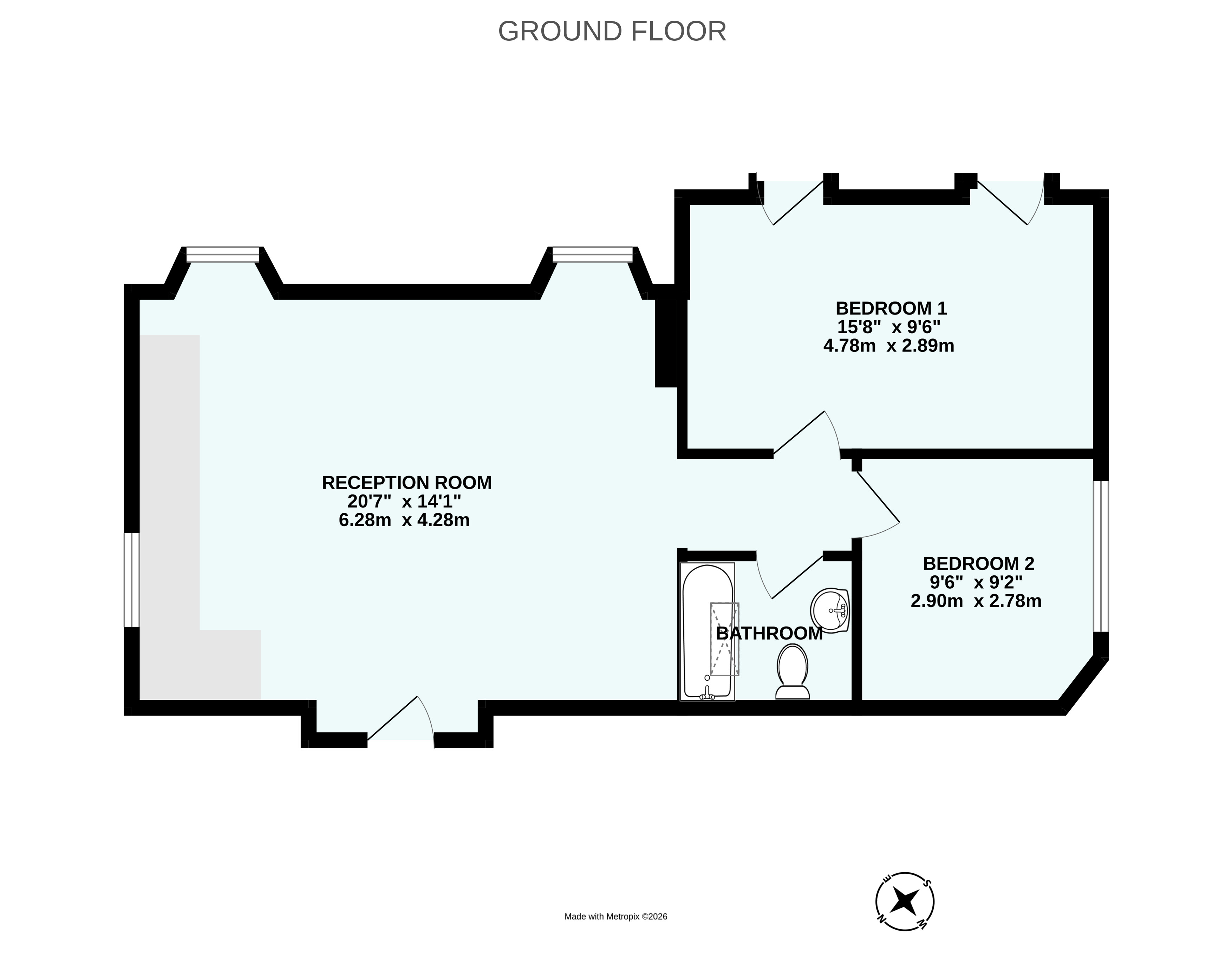 Flat 5, Falstone, 9, St Margarets Road, Devon floorplan