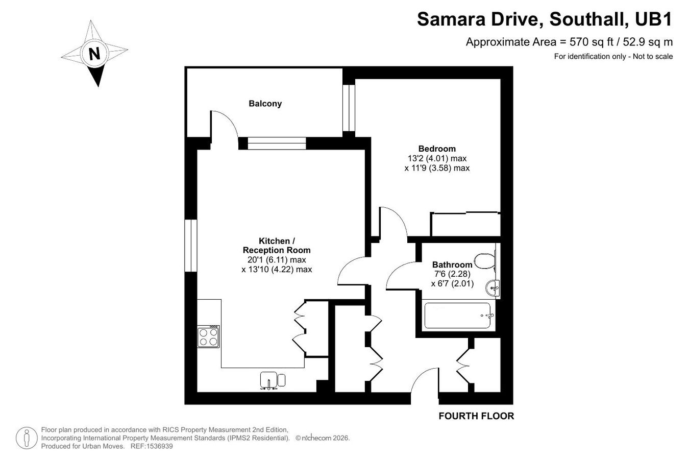 Newell House, Southall floorplan