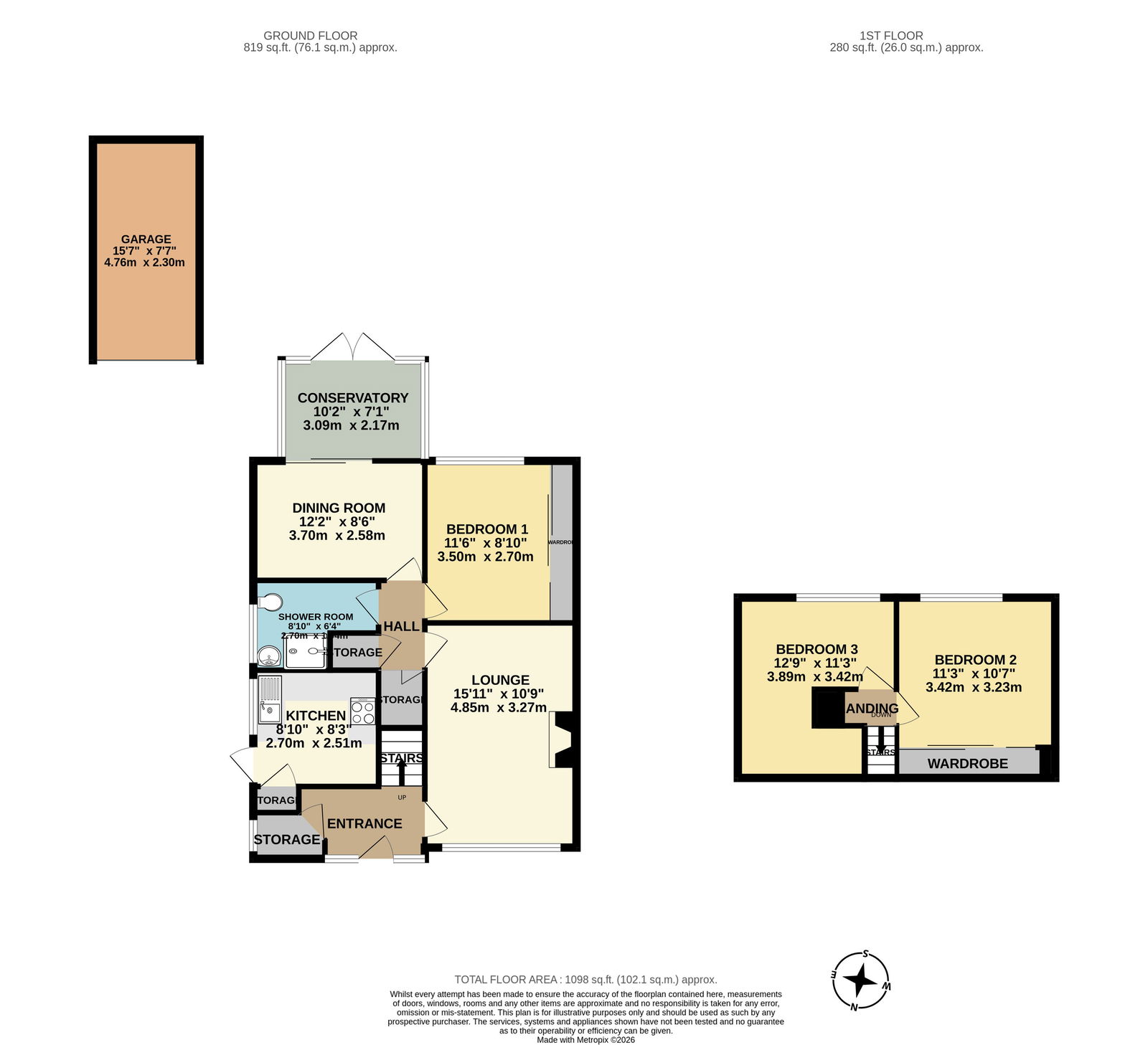 73, Montfort Road, Chatham floorplan