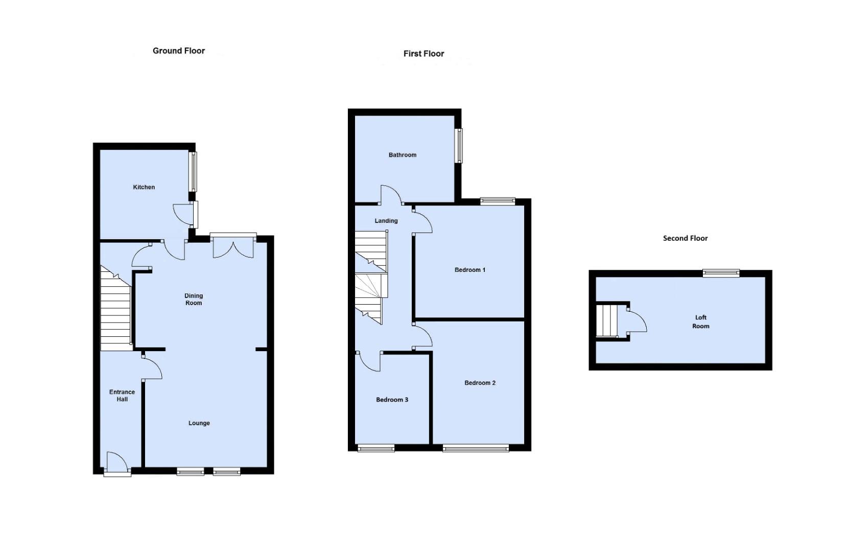 96, Abbey Road, Blackpool floorplan