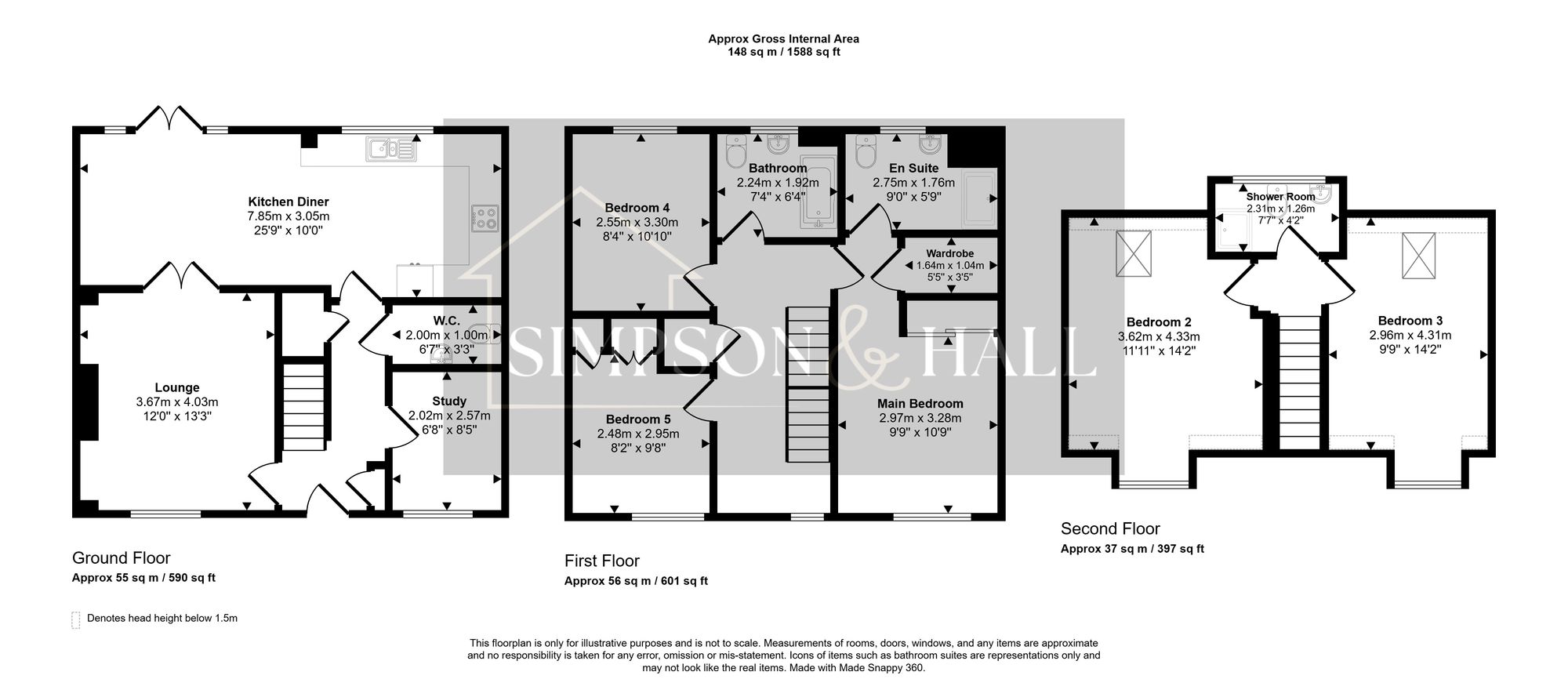 9 Evergreen Way, Ashford floorplan