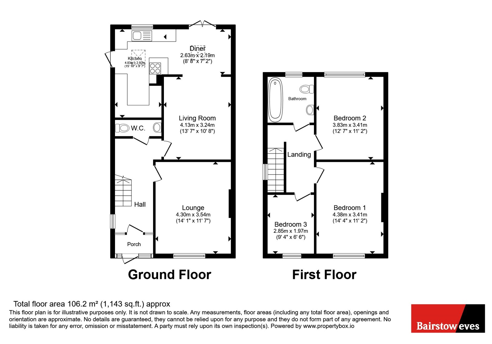 88, Foxearth Road, South Croydon floorplan