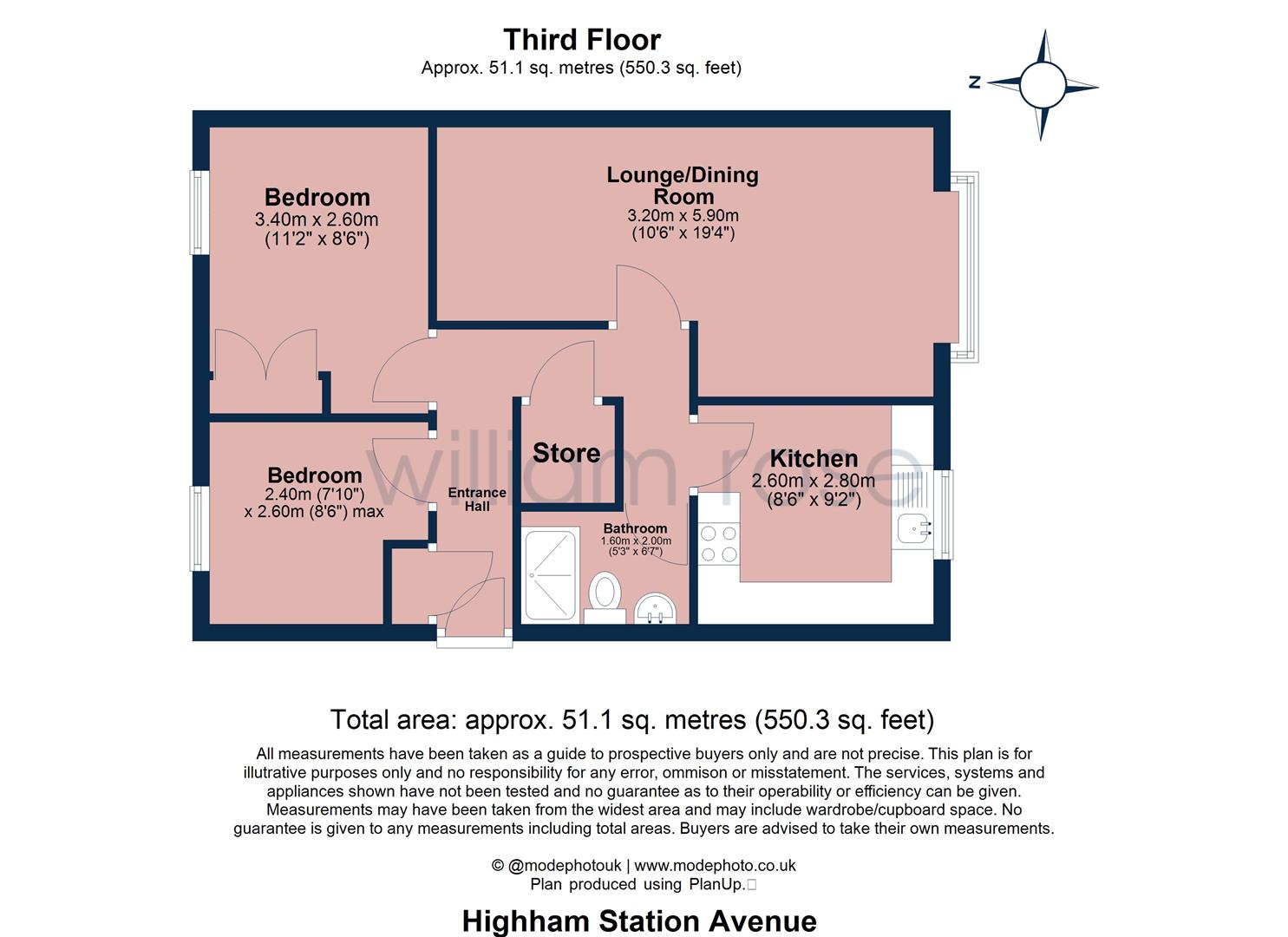 160, Higham Station Avenue, London floorplan