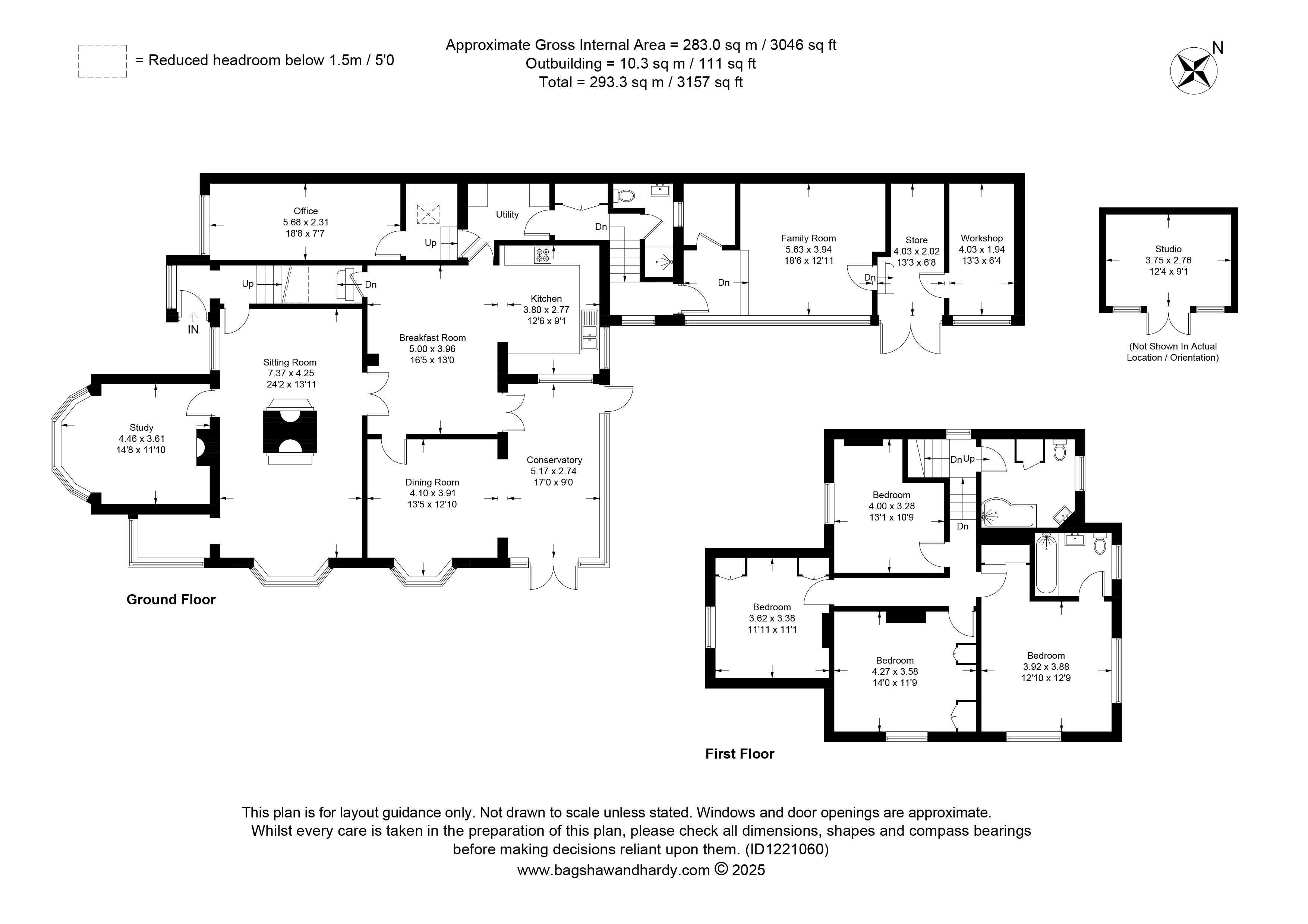 Rosedene,, Ricketts Hill Road, Westerham floorplan