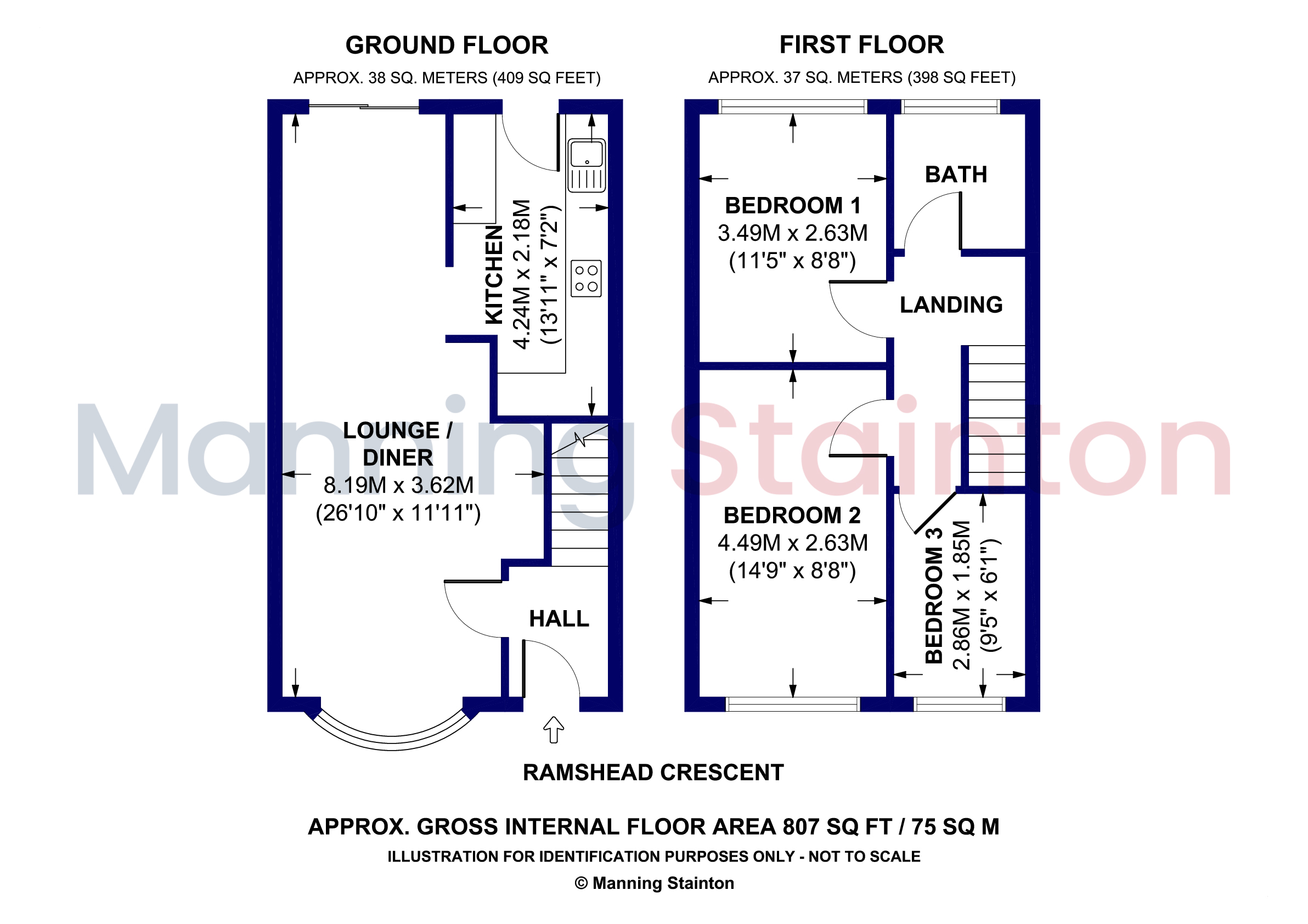48, Ramshead Crescent, West Yorkshire floorplan