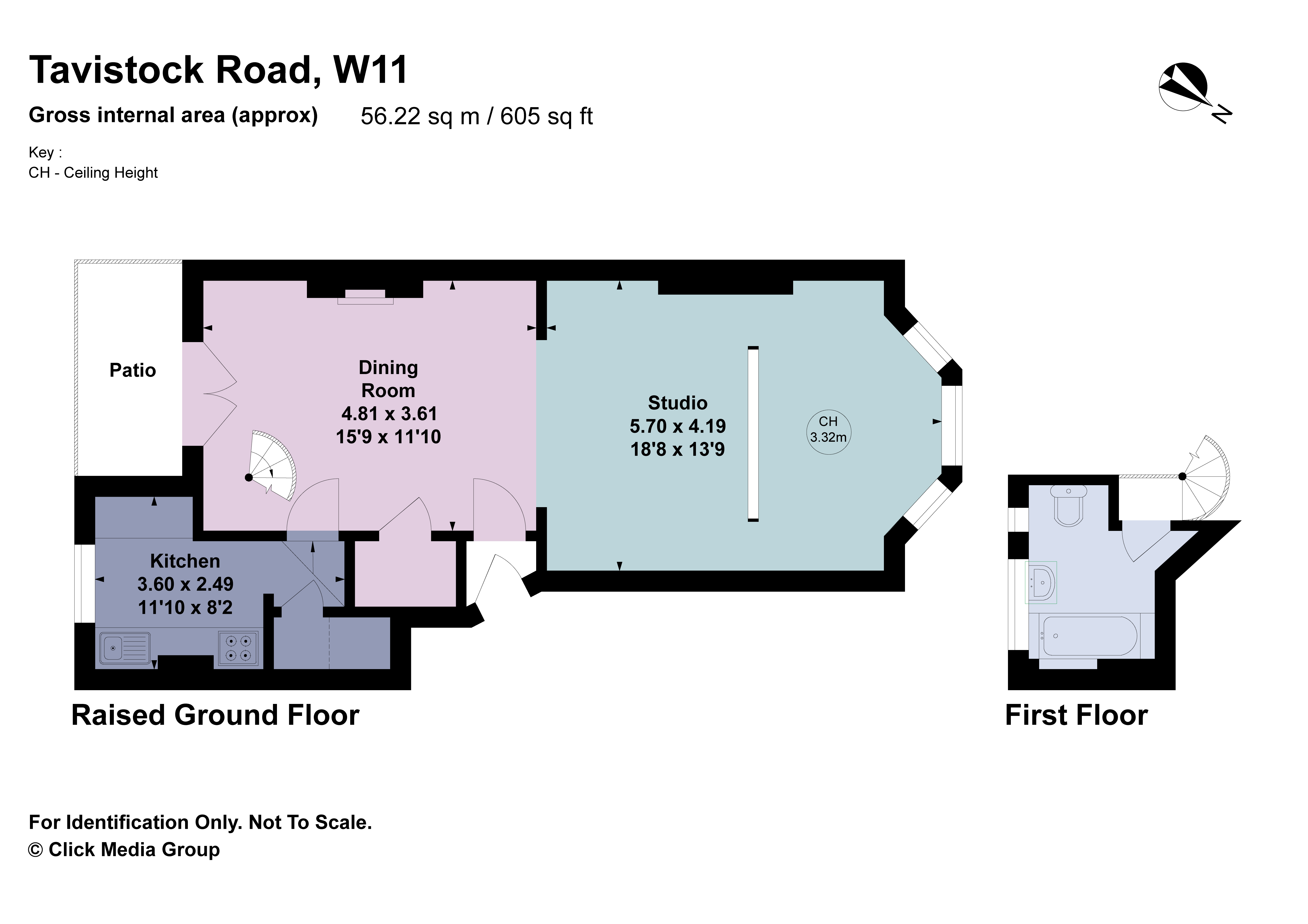 Flat 1, 19, Tavistock Road, London floorplan