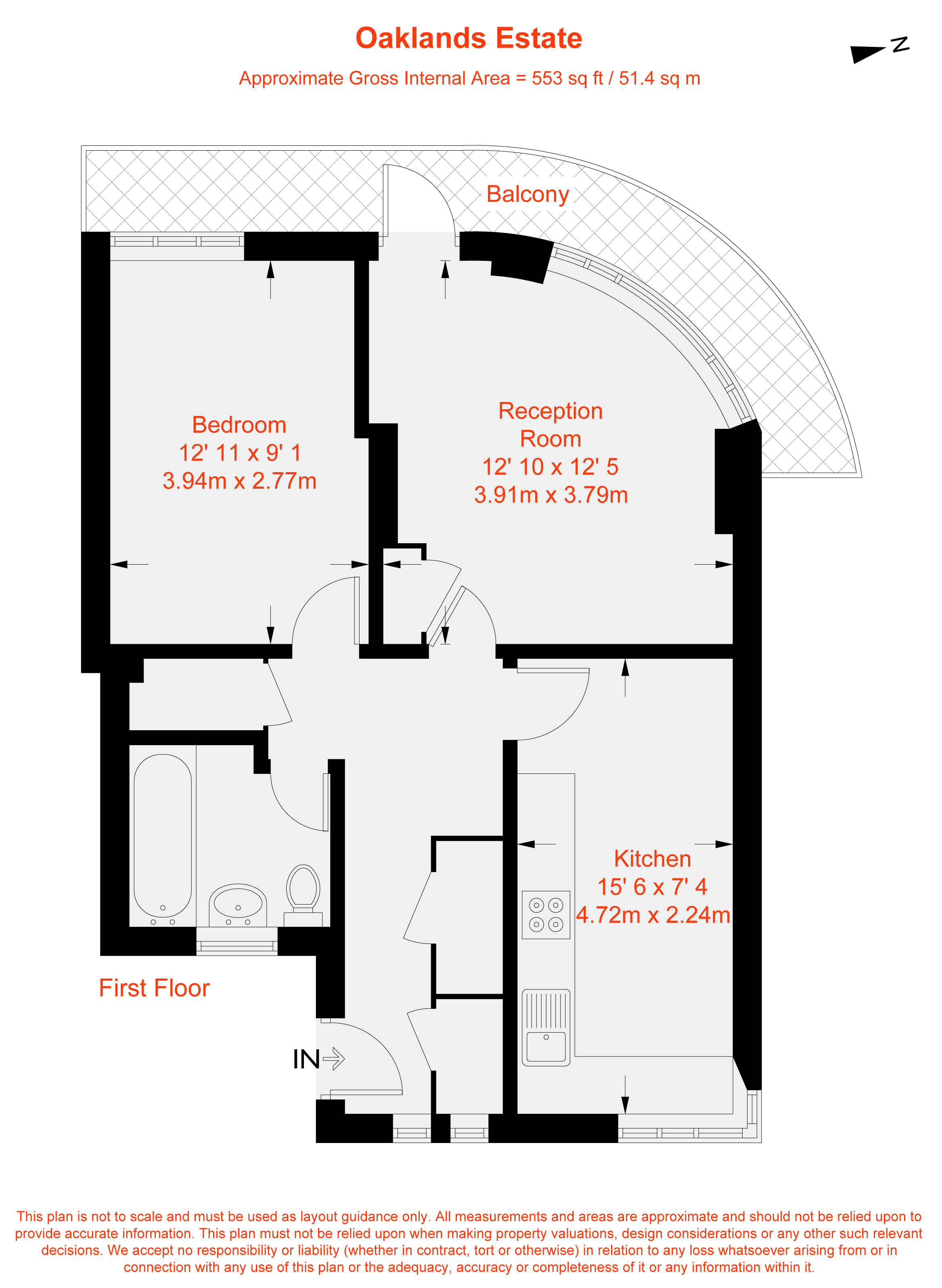 Flat 102, Cubitt House,, Oaklands Estate, London floorplan
