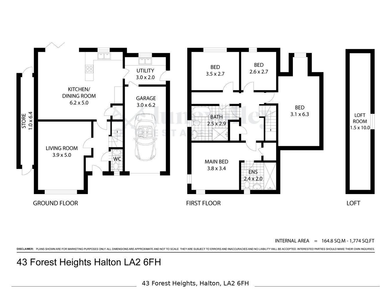 43, Forest Heights, Lancaster floorplan