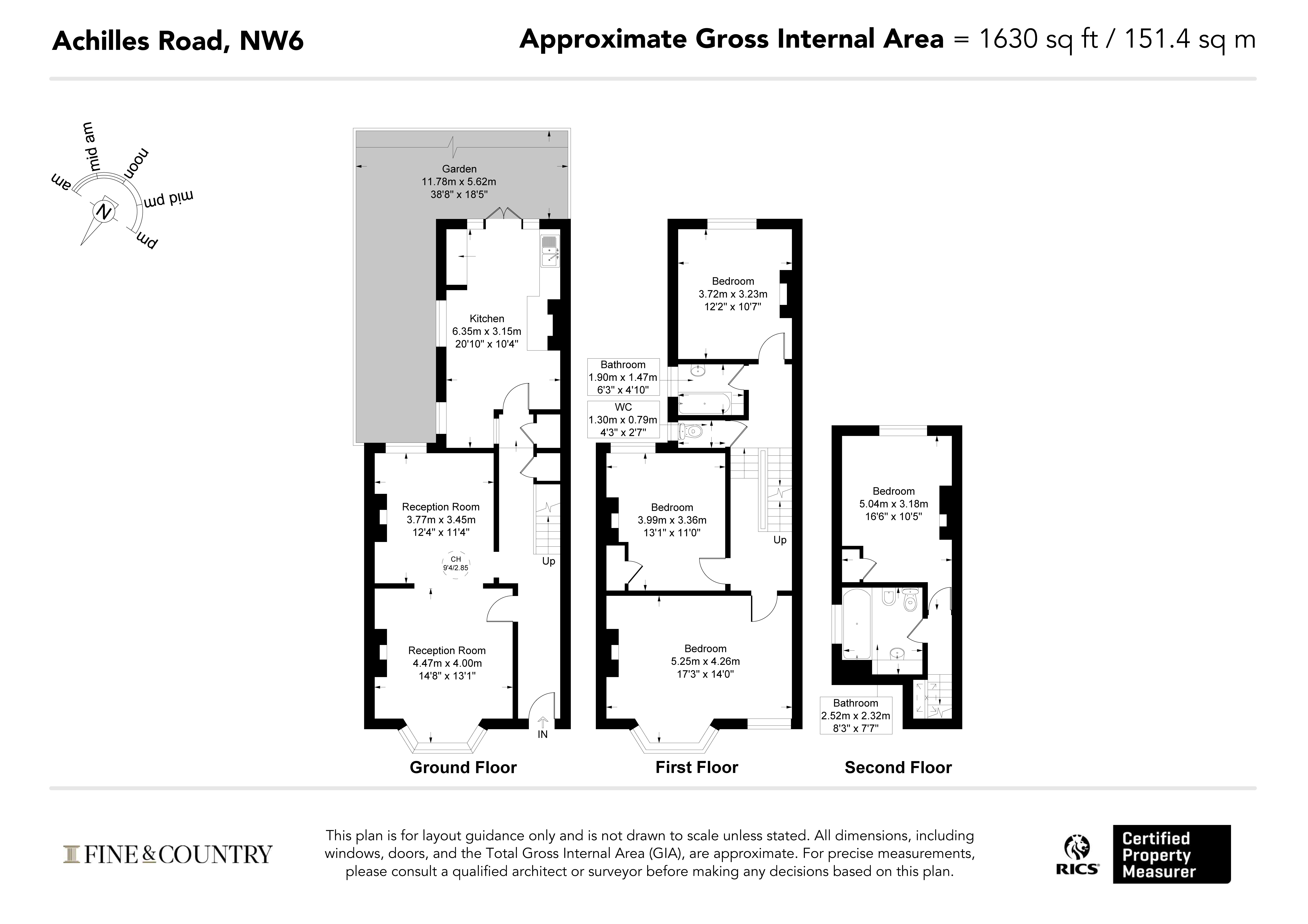 50, Achilles Road, London floorplan