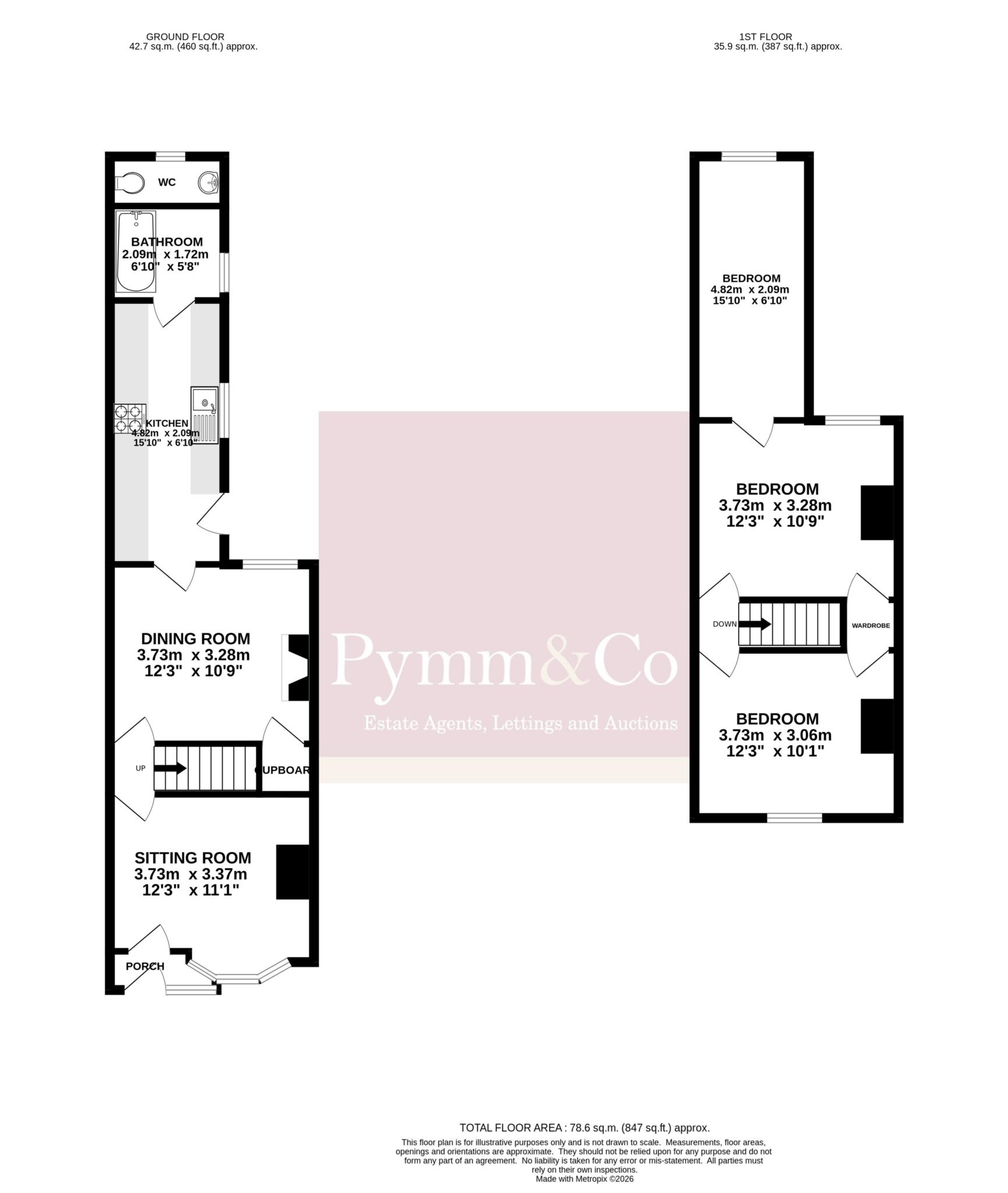 83, Mill Road, Cromer floorplan