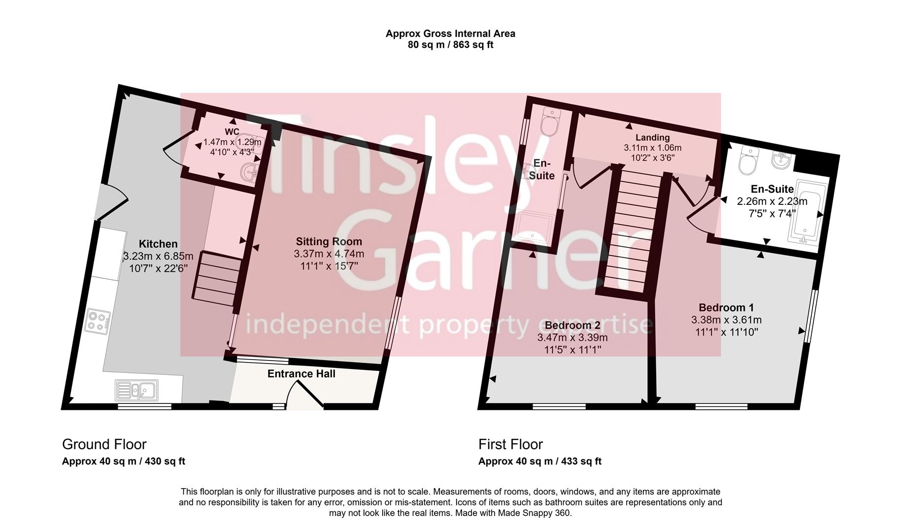1a, Edward Street, Stone floorplan