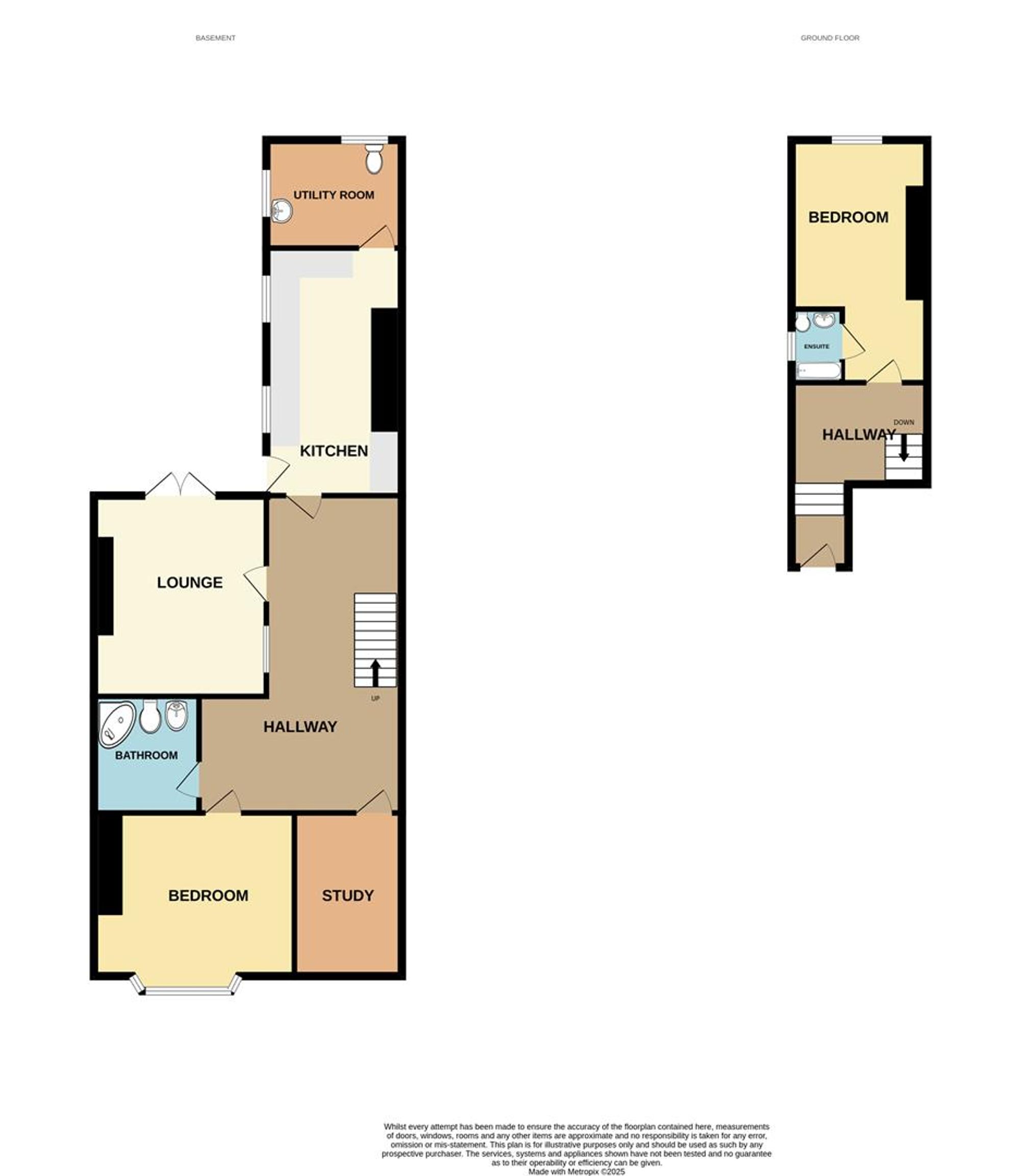 Basement Flat, 23 Esplanade Gardens, Scarborough floorplan