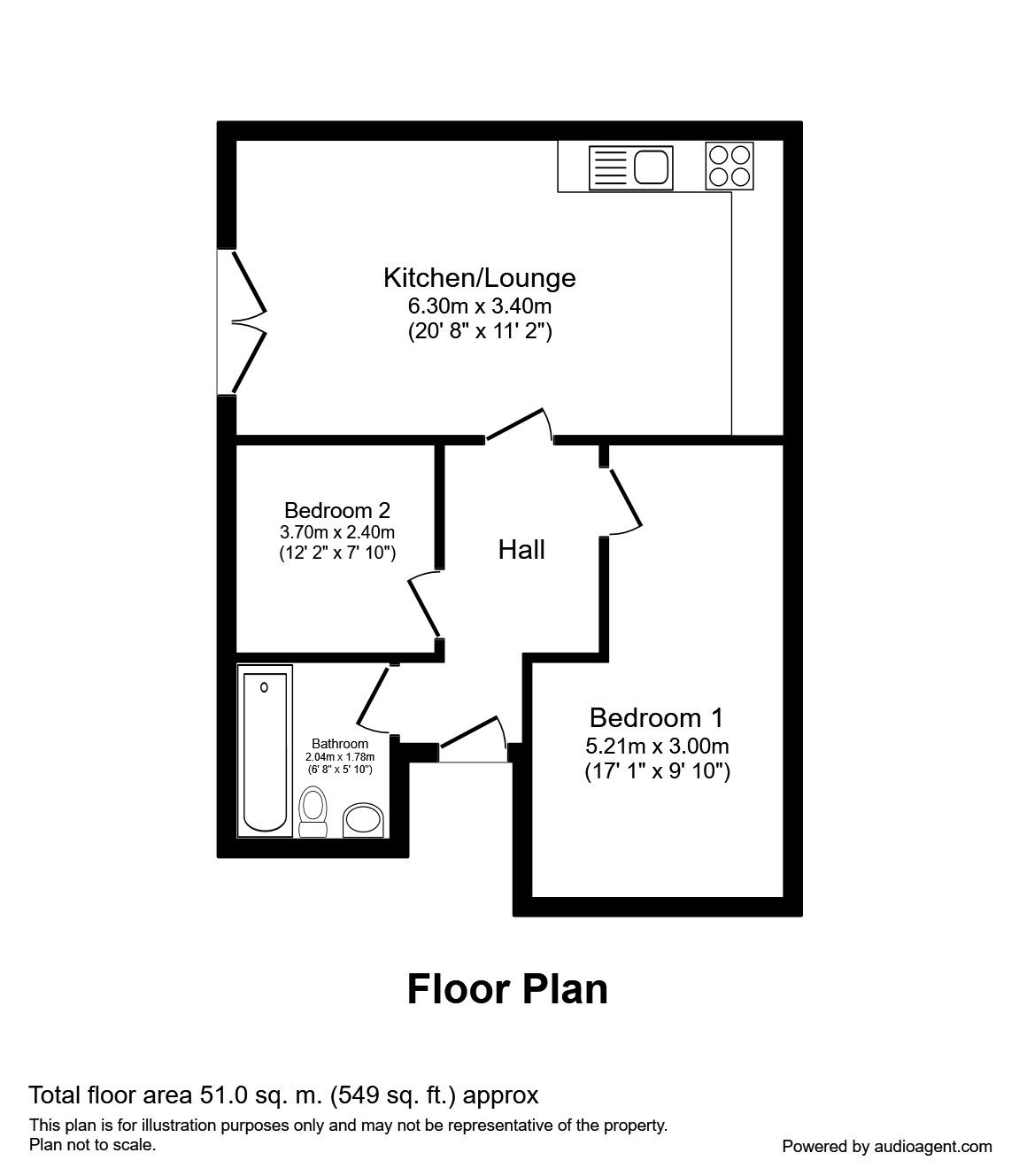 2 Bedrooms Flat to rent in Birch Close, Huntington, York YO31