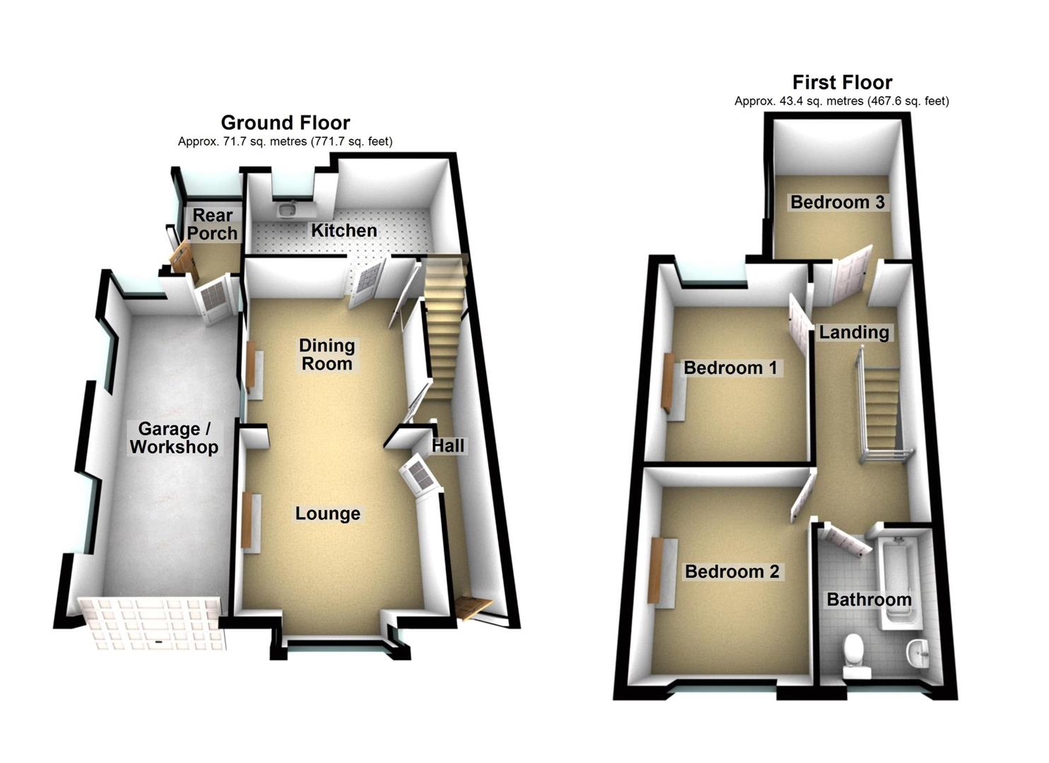 Stratton House, Bethania Road, Wrexham floorplan