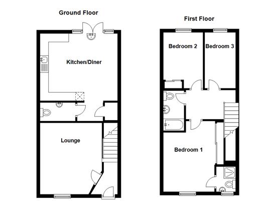 3 Bedrooms Terraced house to rent in Wagtail Place, Maidstone ME15