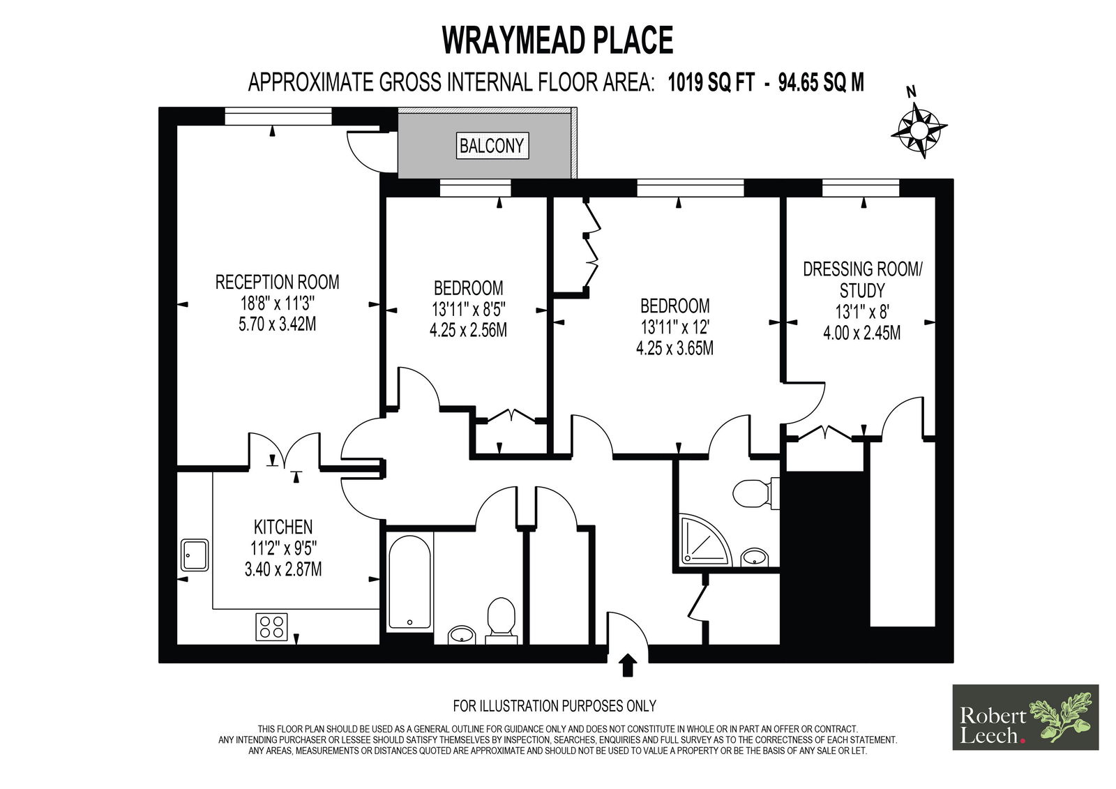 36 Wraymead Place, Wray Park Road, Reigate floorplan