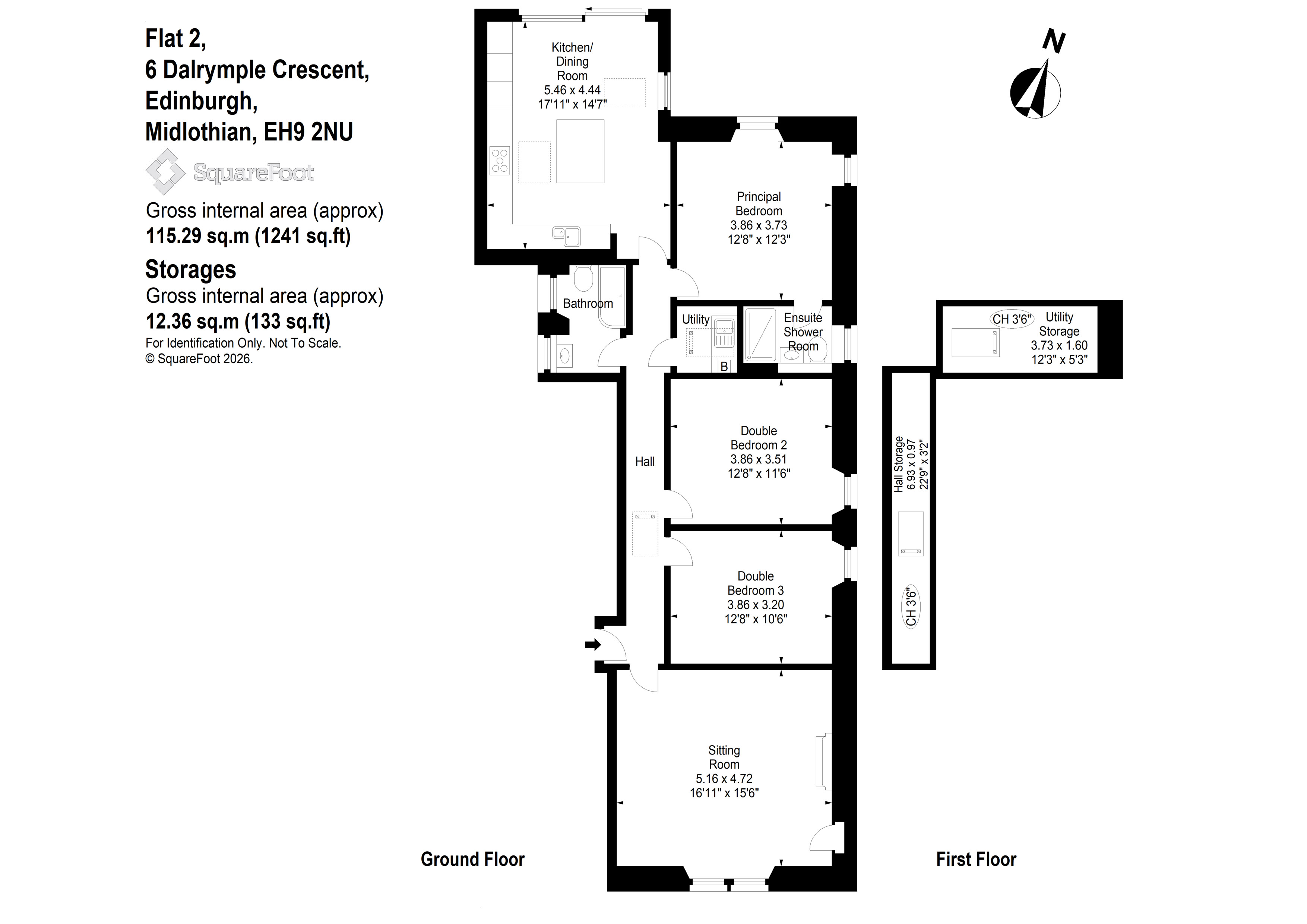 6/2 Dalrymple Crescent, Edinburgh floorplan