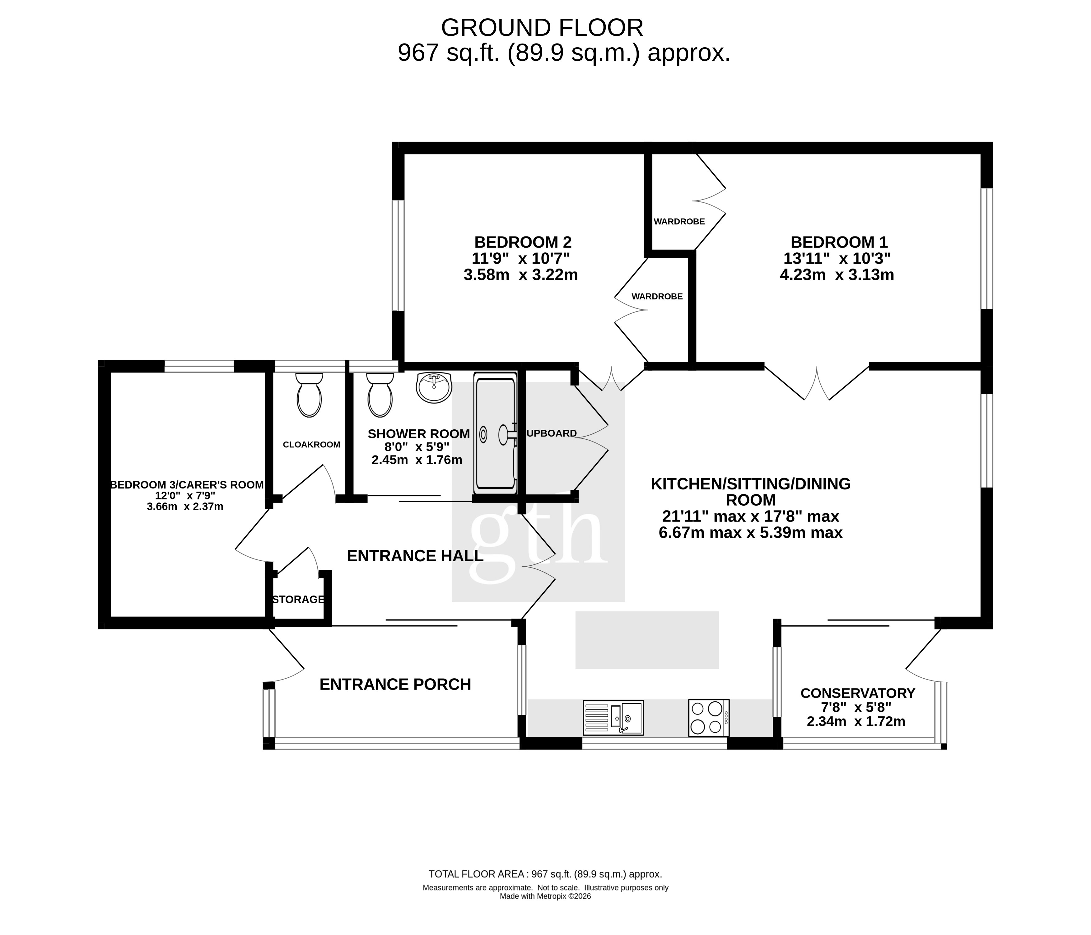 Meadway,, Markers, Cullompton floorplan