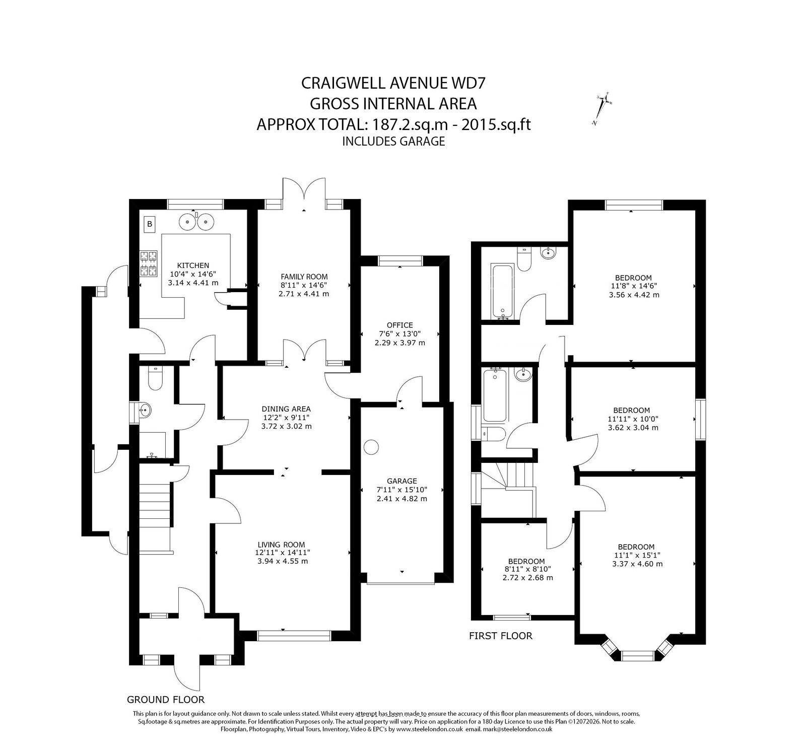 19, Craigweil Avenue, Radlett floorplan