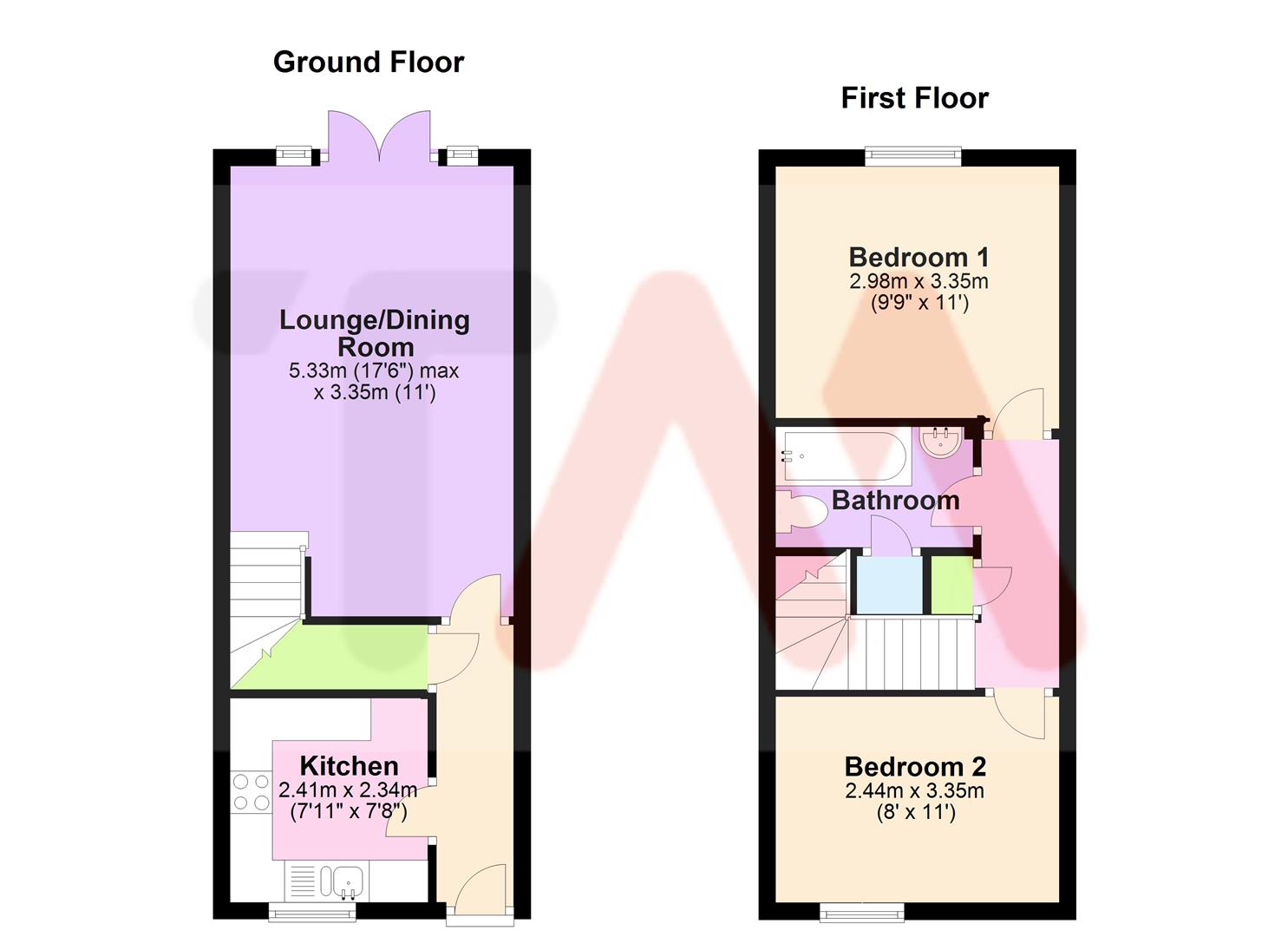 2 Bedrooms Terraced house for sale in Saddlers Place, Green Drift, Royston SG8