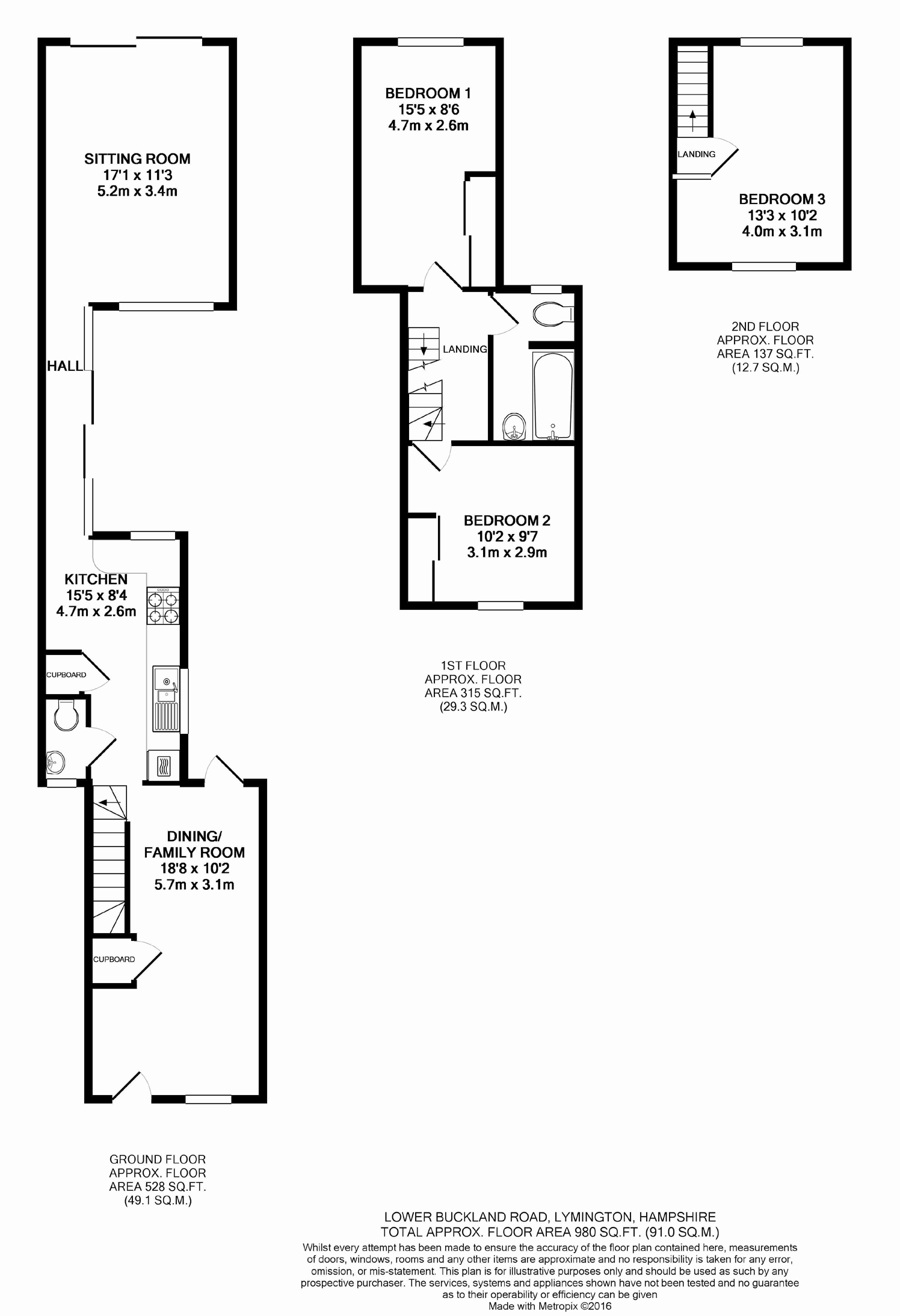 34, Lower Buckland Road, Hampshire floorplan