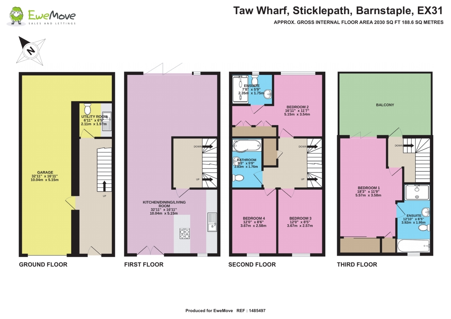 134, Taw Wharf, Barnstaple floorplan