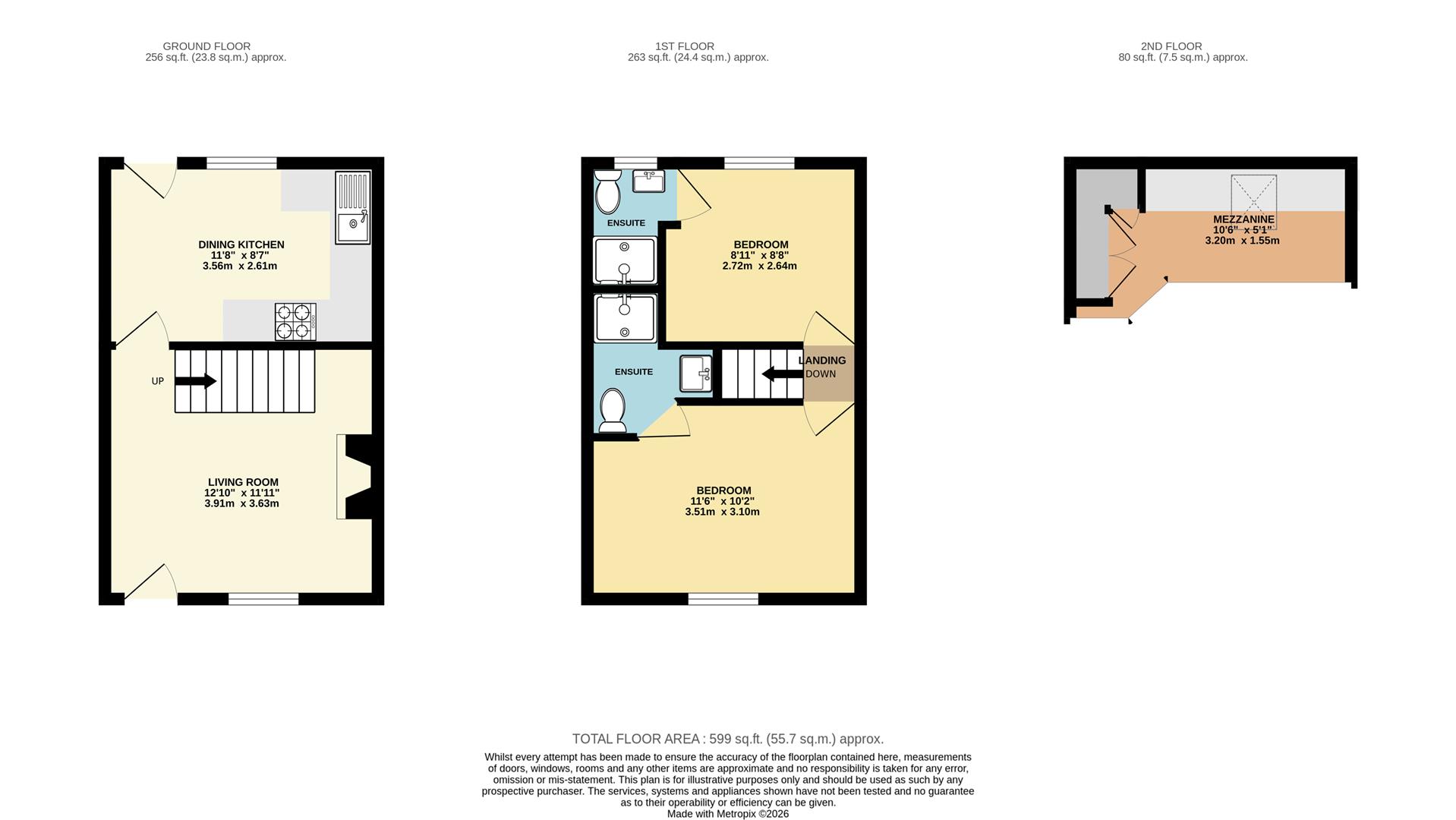 44, Glossop Road, High Peak floorplan