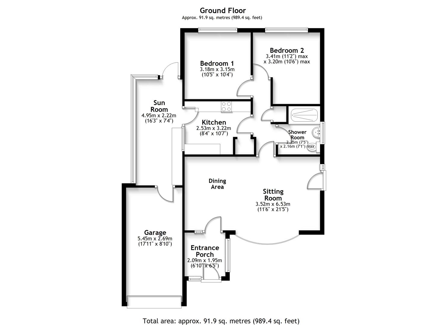 57, Mount Park, Riccall floorplan
