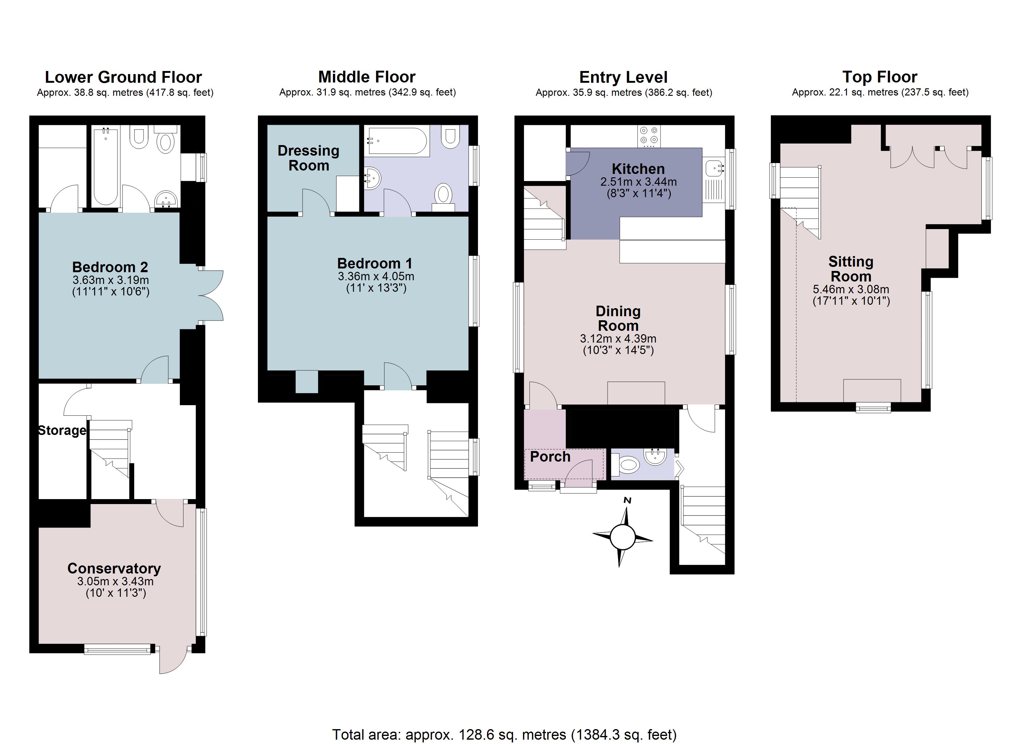 Bell Cottage,, South Town, Devon floorplan