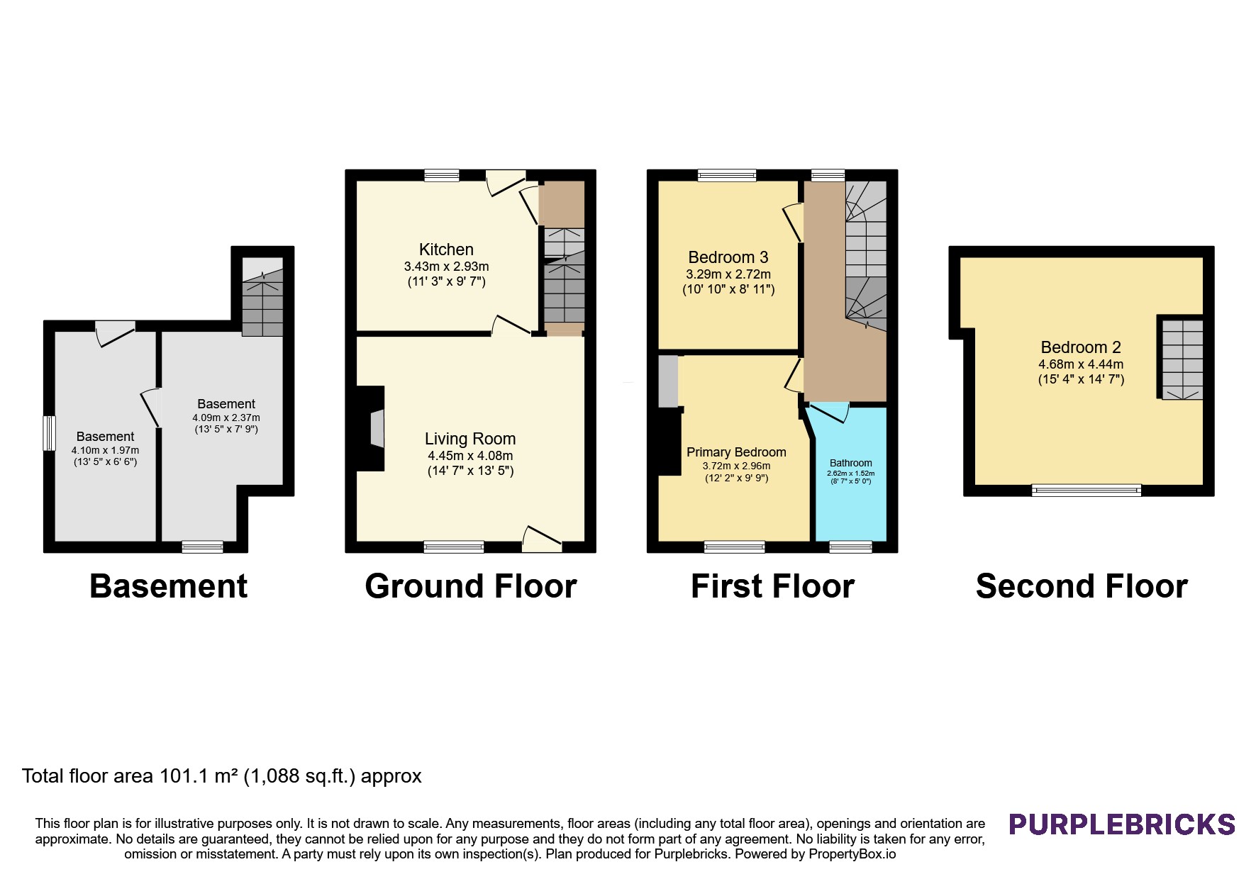 Peterborough Terrace, Bradford floorplan