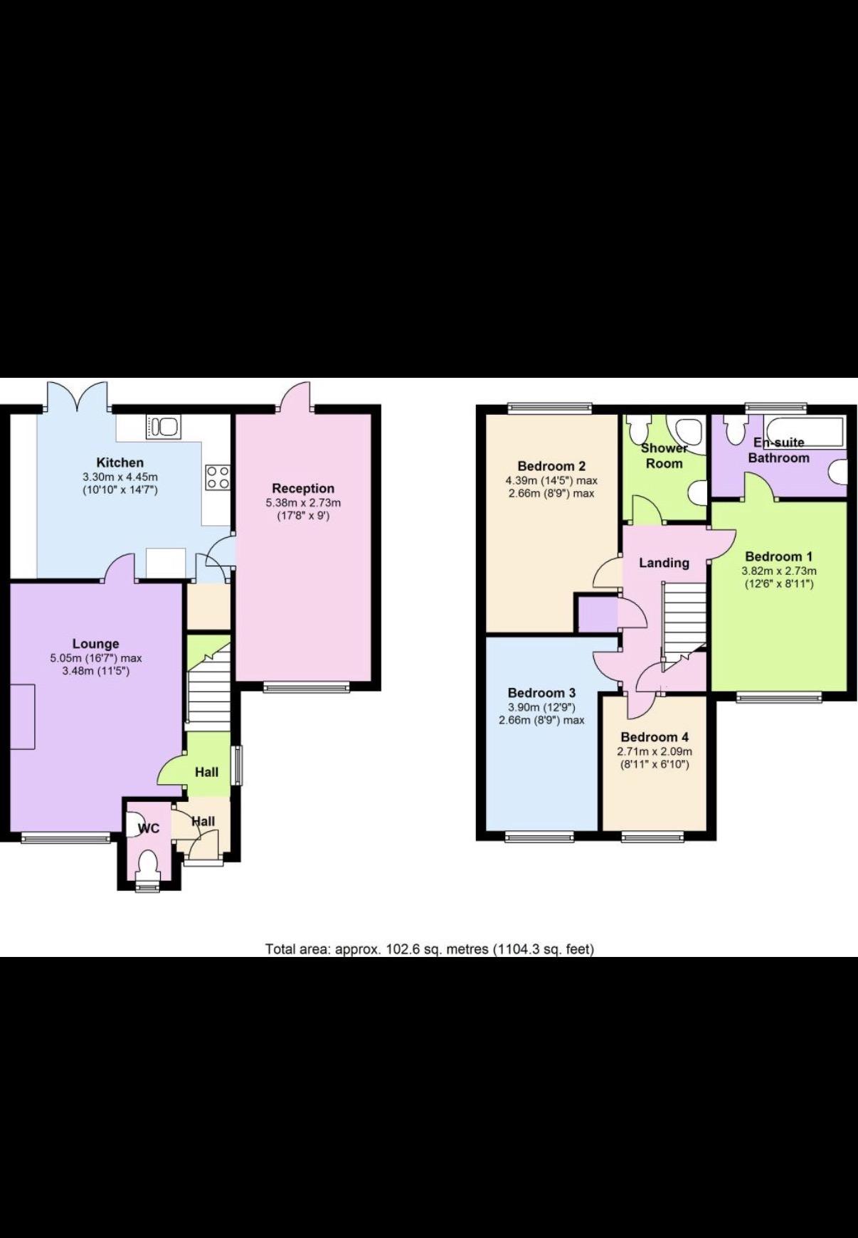 5, Robeson Way, Borehamwood floorplan
