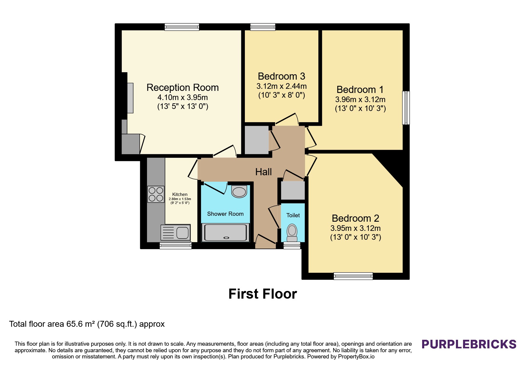 Flat 51/Robert Owen House, Fulham Palace Road, London floorplan