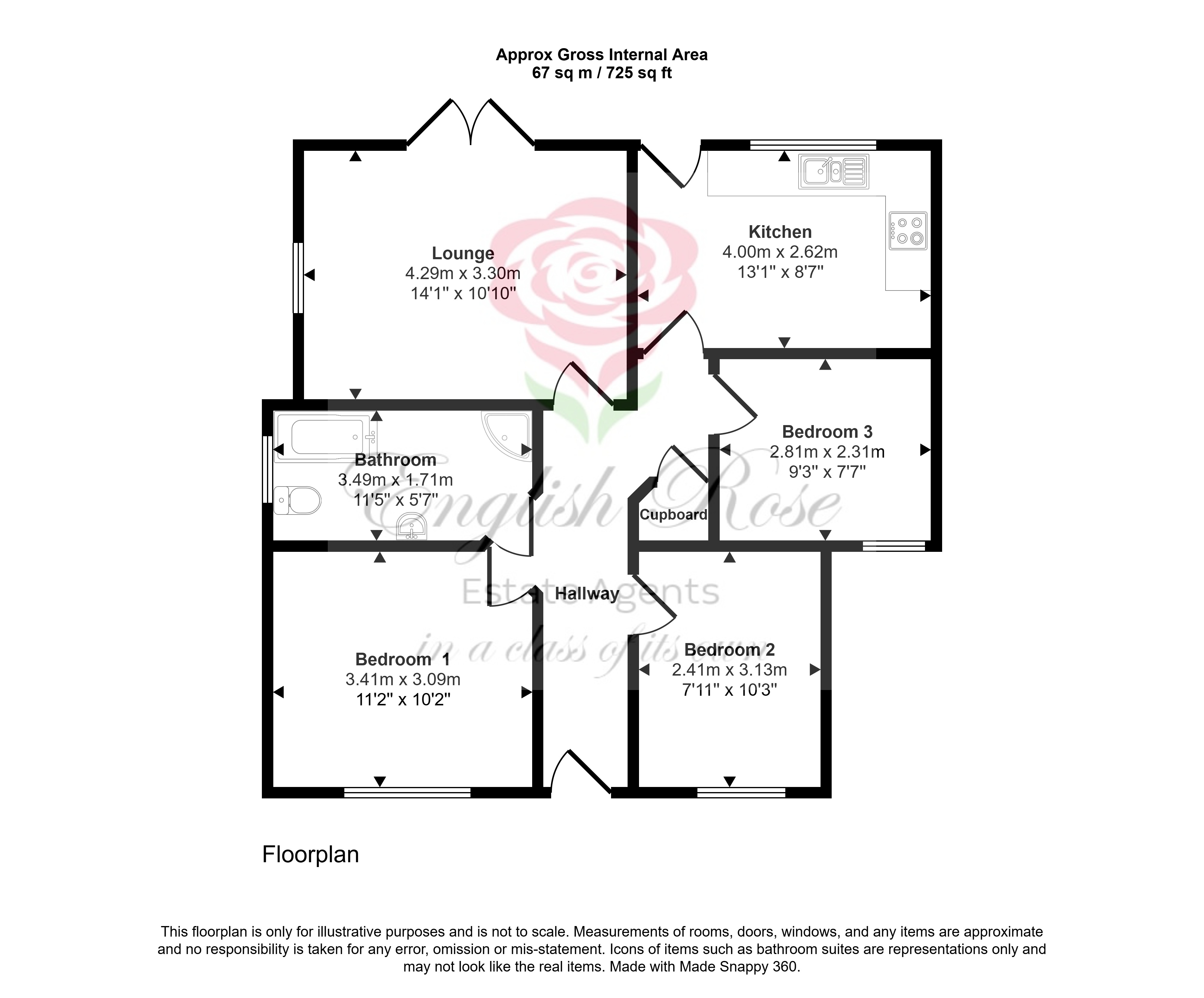 16, Cobden Street, Kirkby In Ashfield floorplan