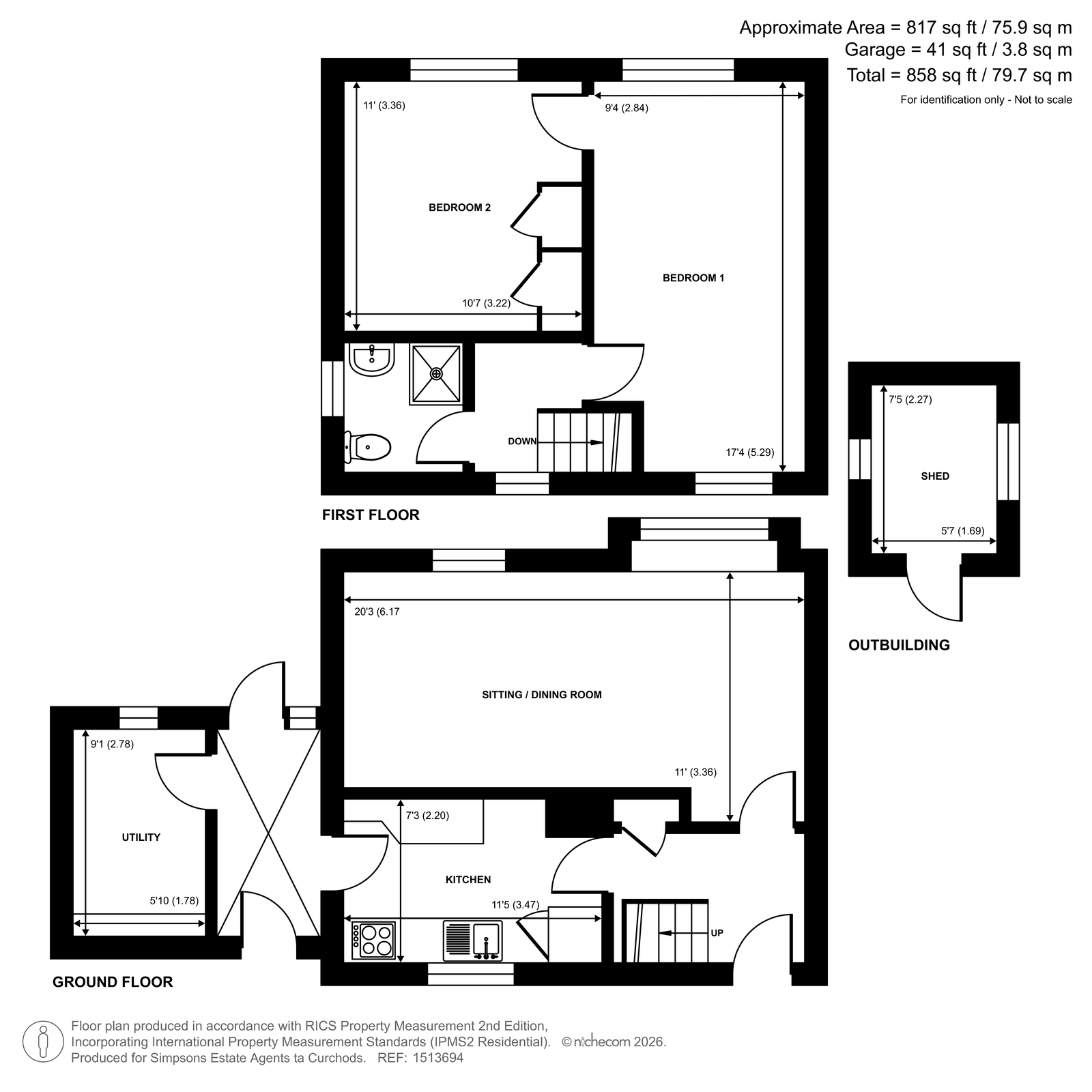 6, Hawthorn Road, Woking floorplan