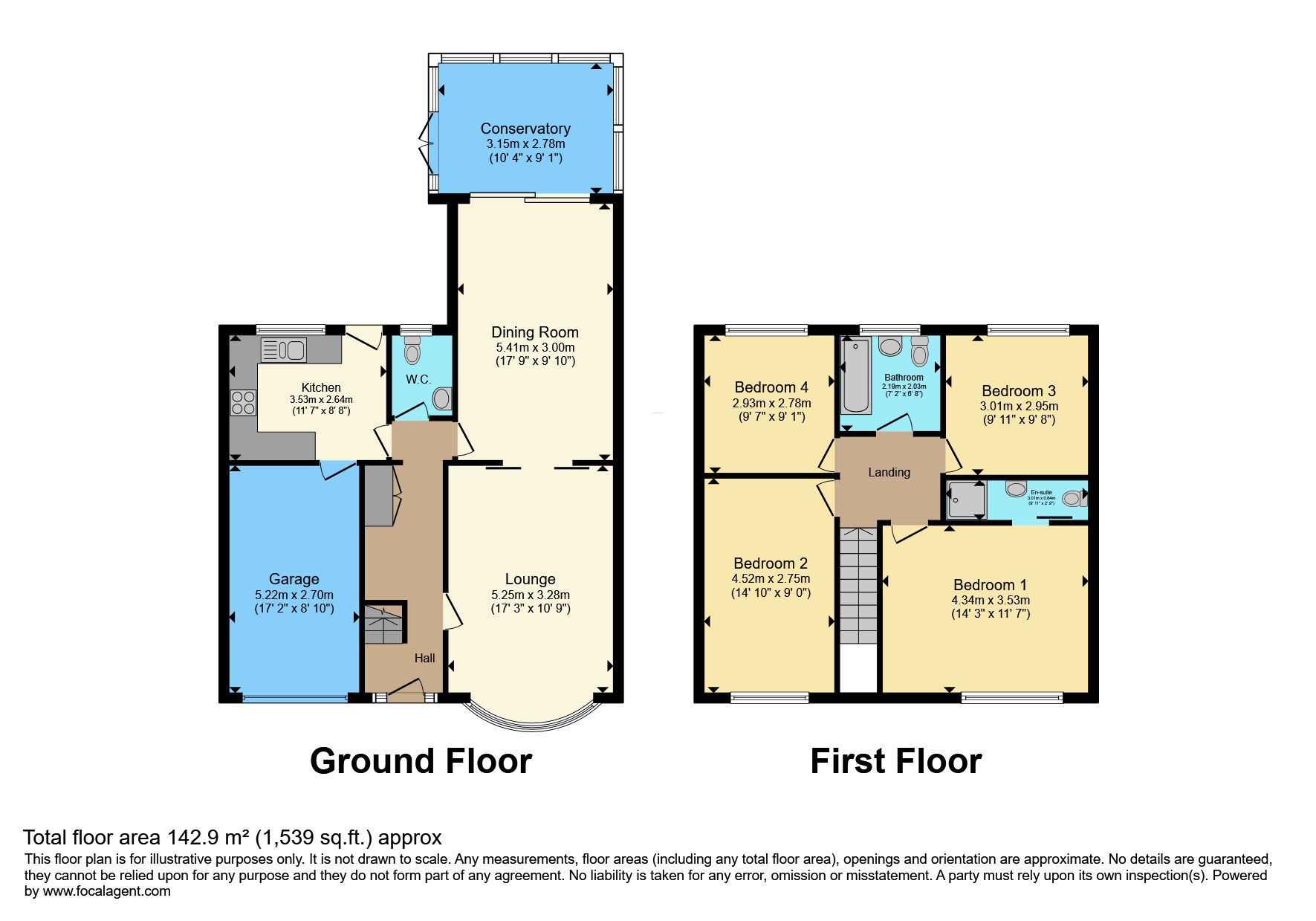 2, Lorton Close, Preston floorplan