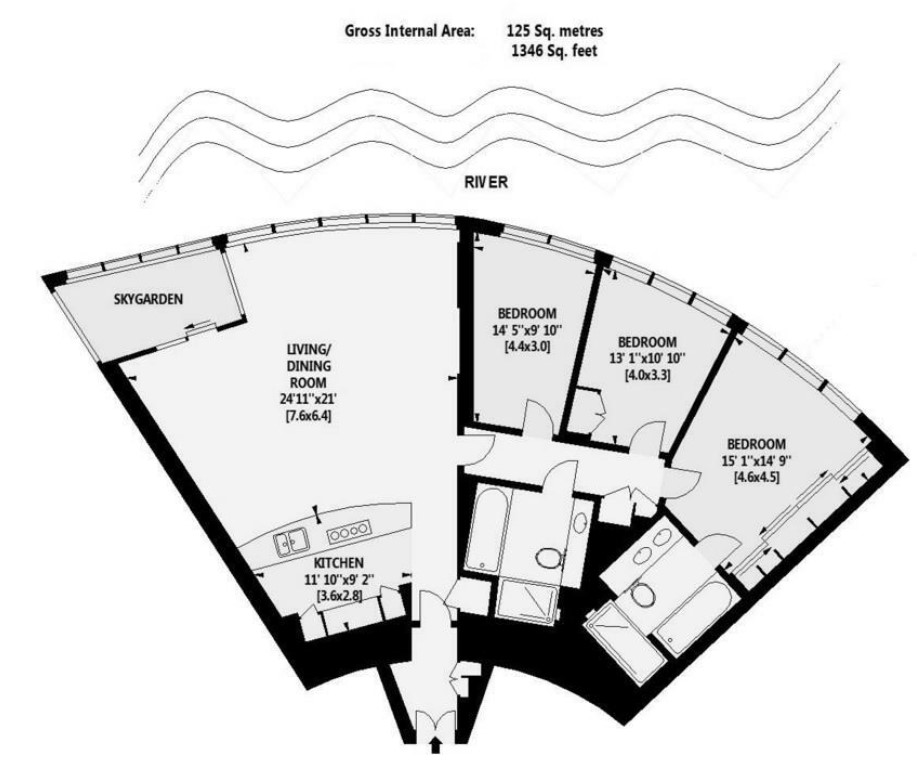 68, The Tower, London floorplan