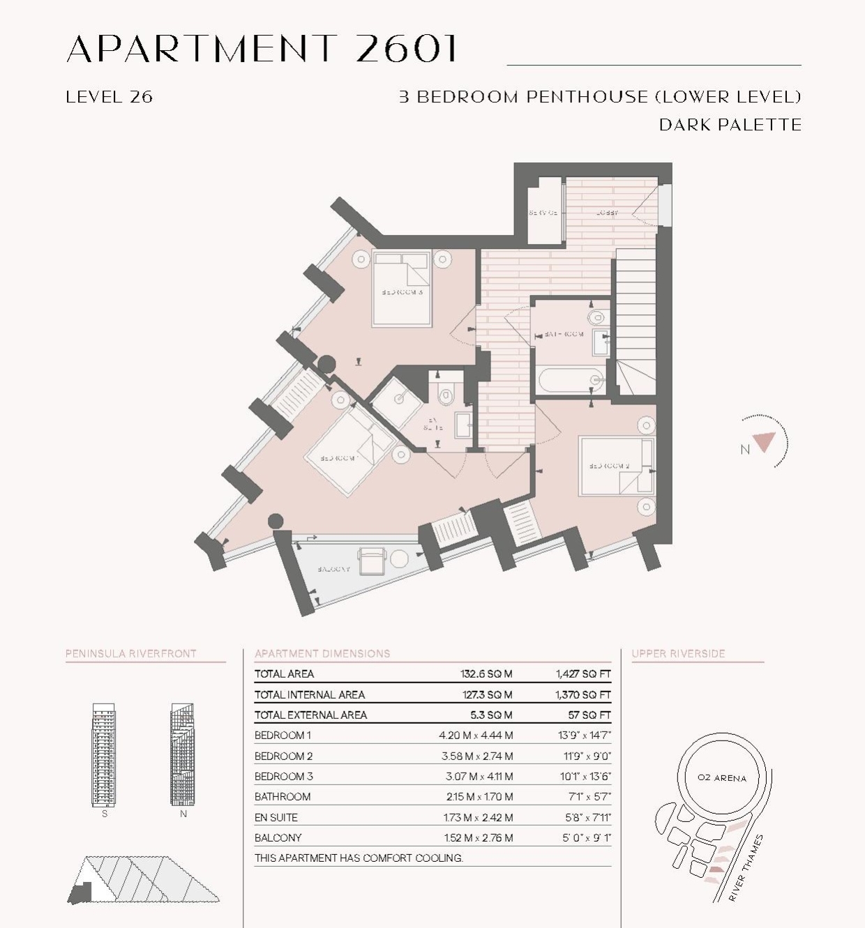 Greenwich Pensinsula, Greenwich floorplan