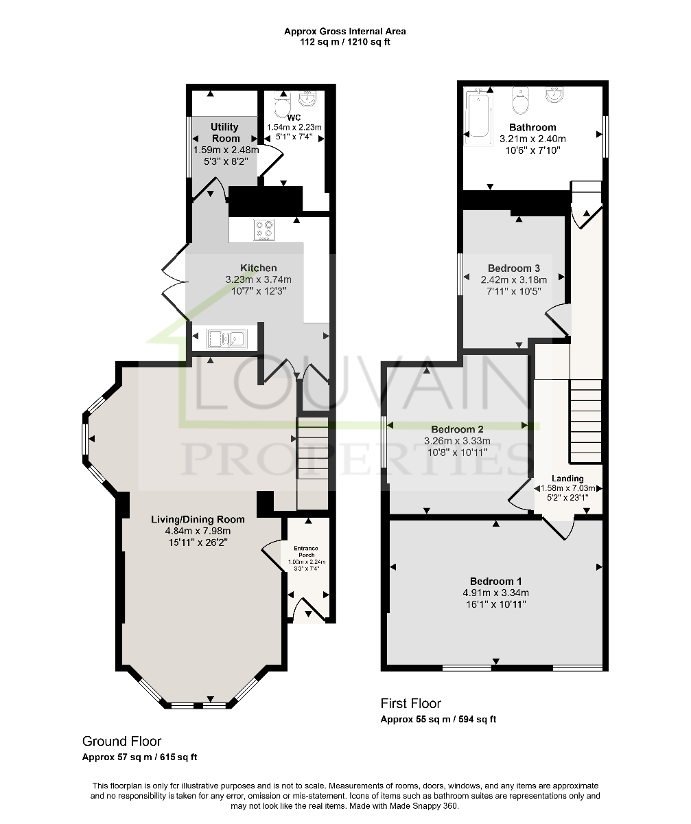 42 Alexandra Road, Abertillery floorplan