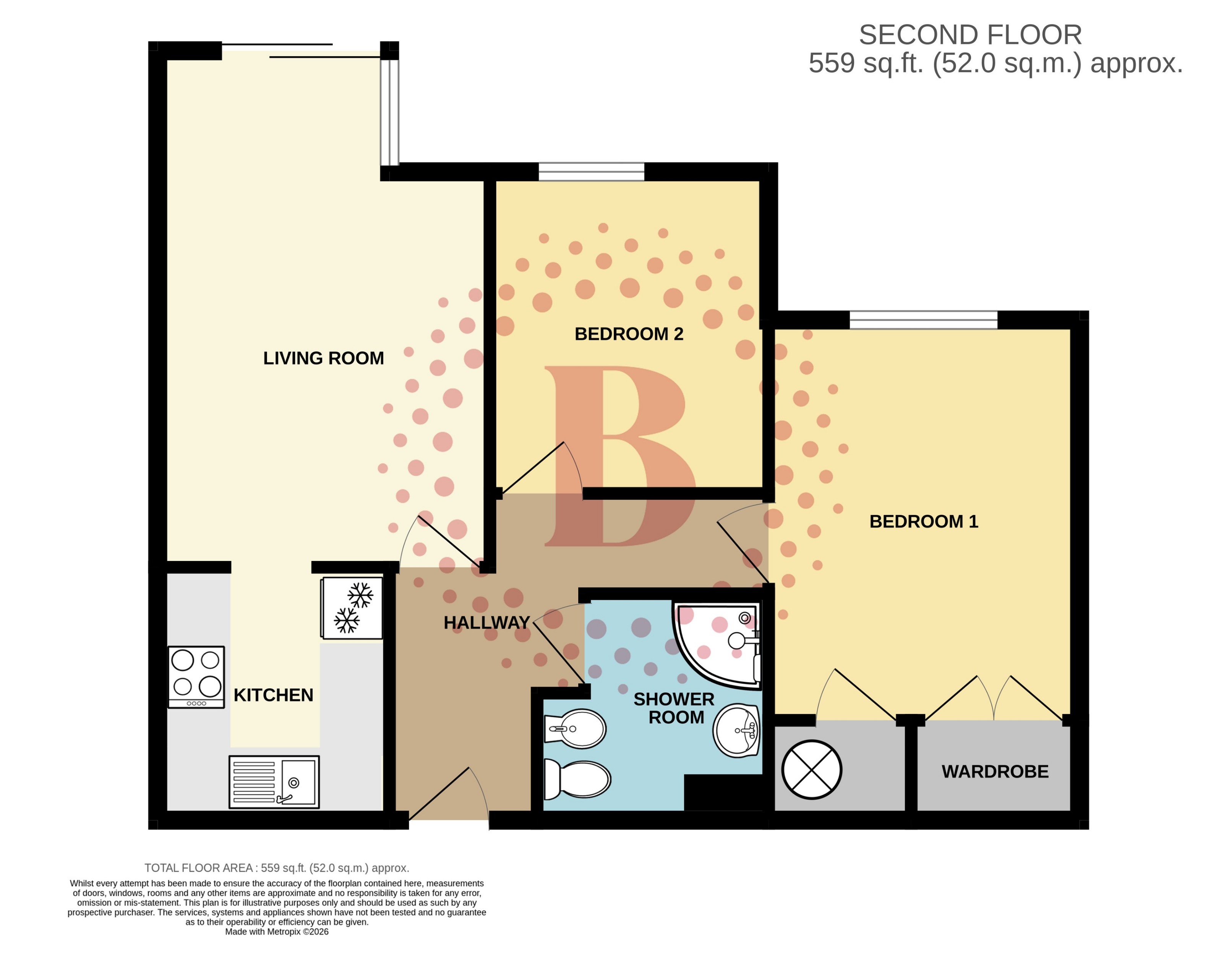34, Regal Court, Bancroft, Hitchin floorplan