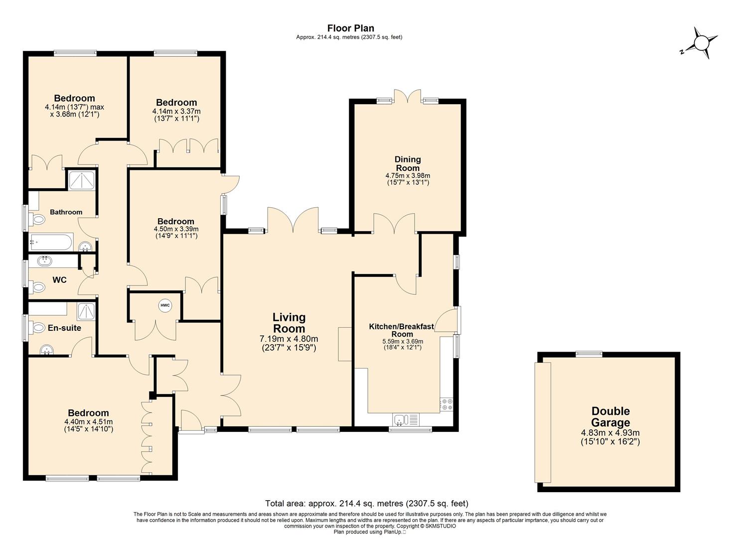 6, Woodland Rise, Studham floorplan