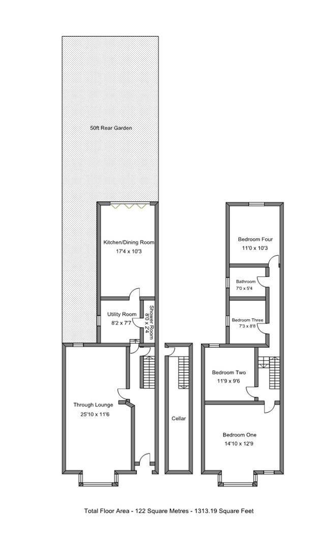 38, Lorne Road, London floorplan