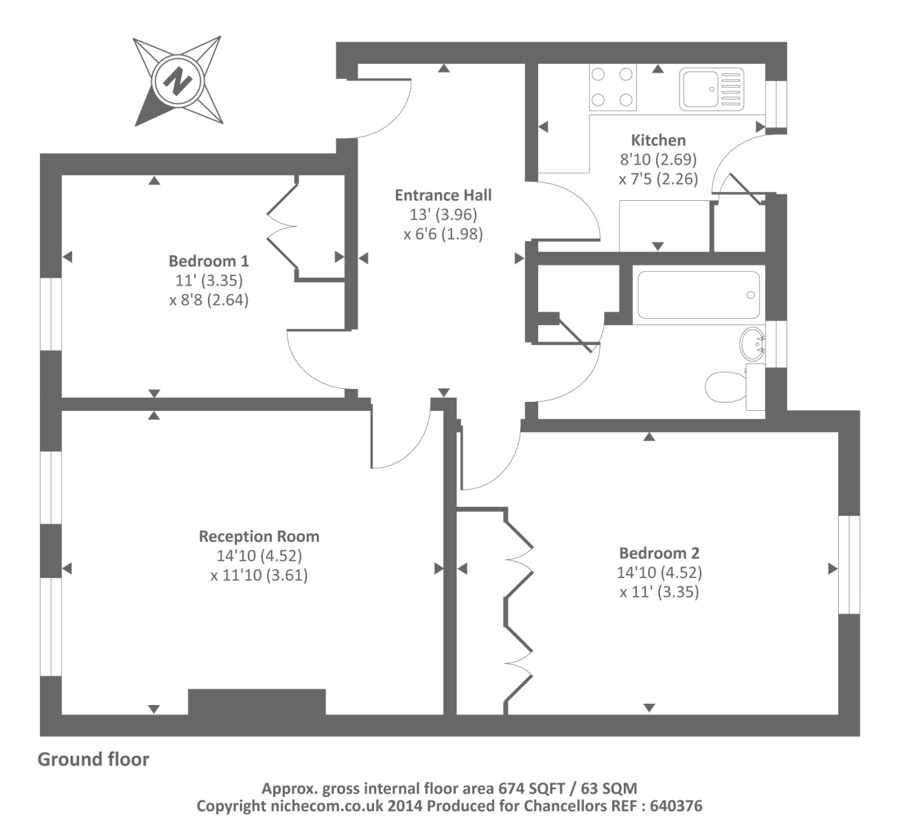 2 Bedrooms Flat to rent in Richmond, Surrey TW9