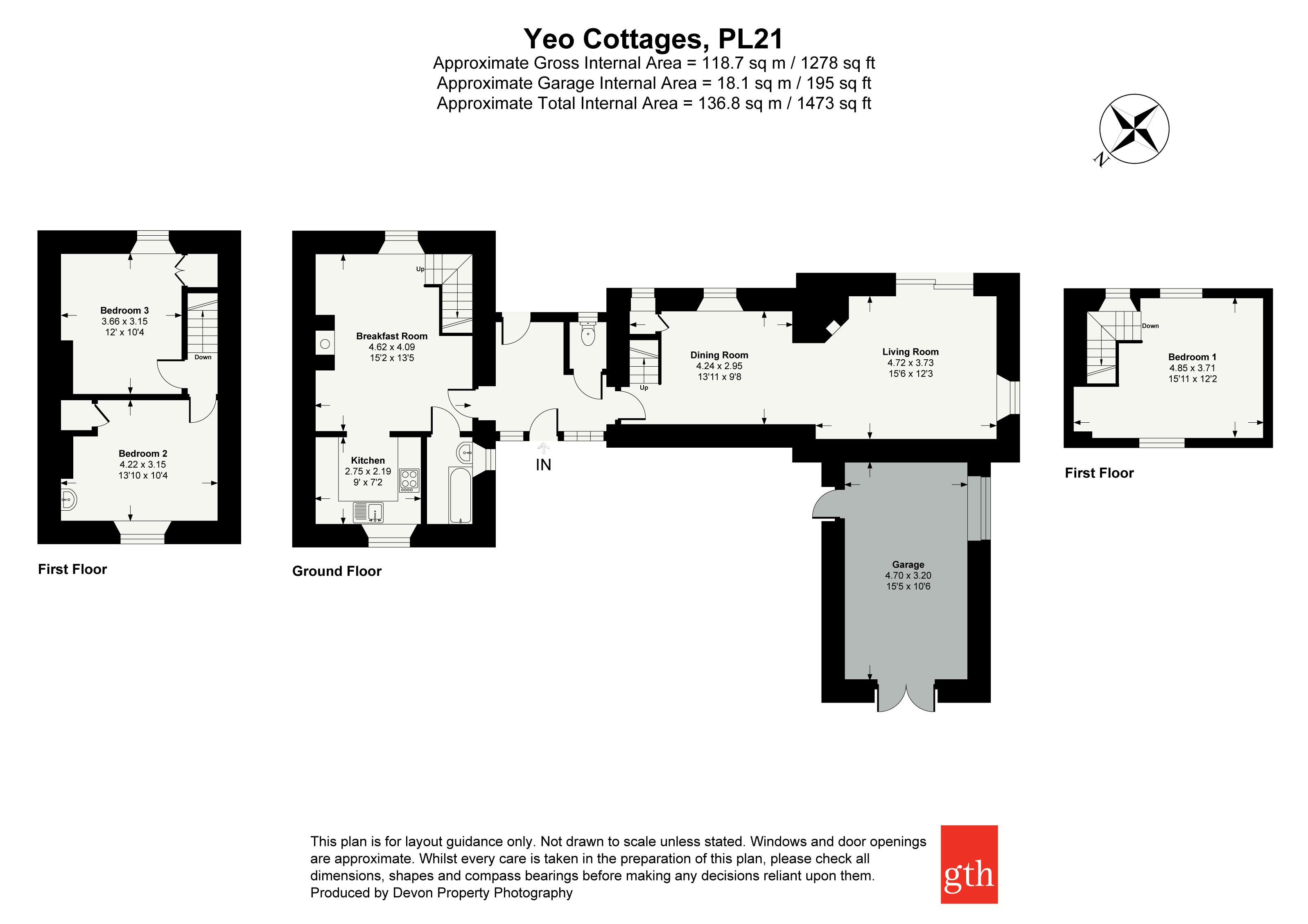 4 Yeo Cottages,, Cornwood, Devon floorplan