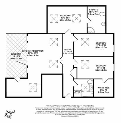 3 Bedrooms Flat to rent in Amesbury Avenue, London SW2