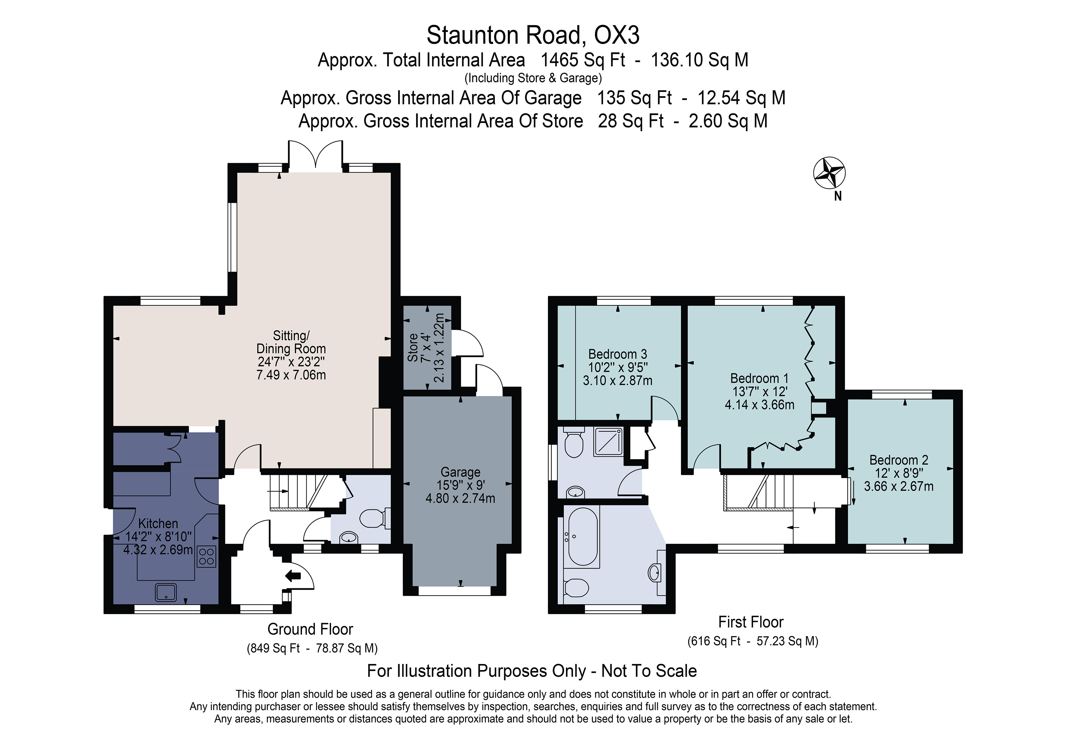 91, Staunton Road, Oxford floorplan