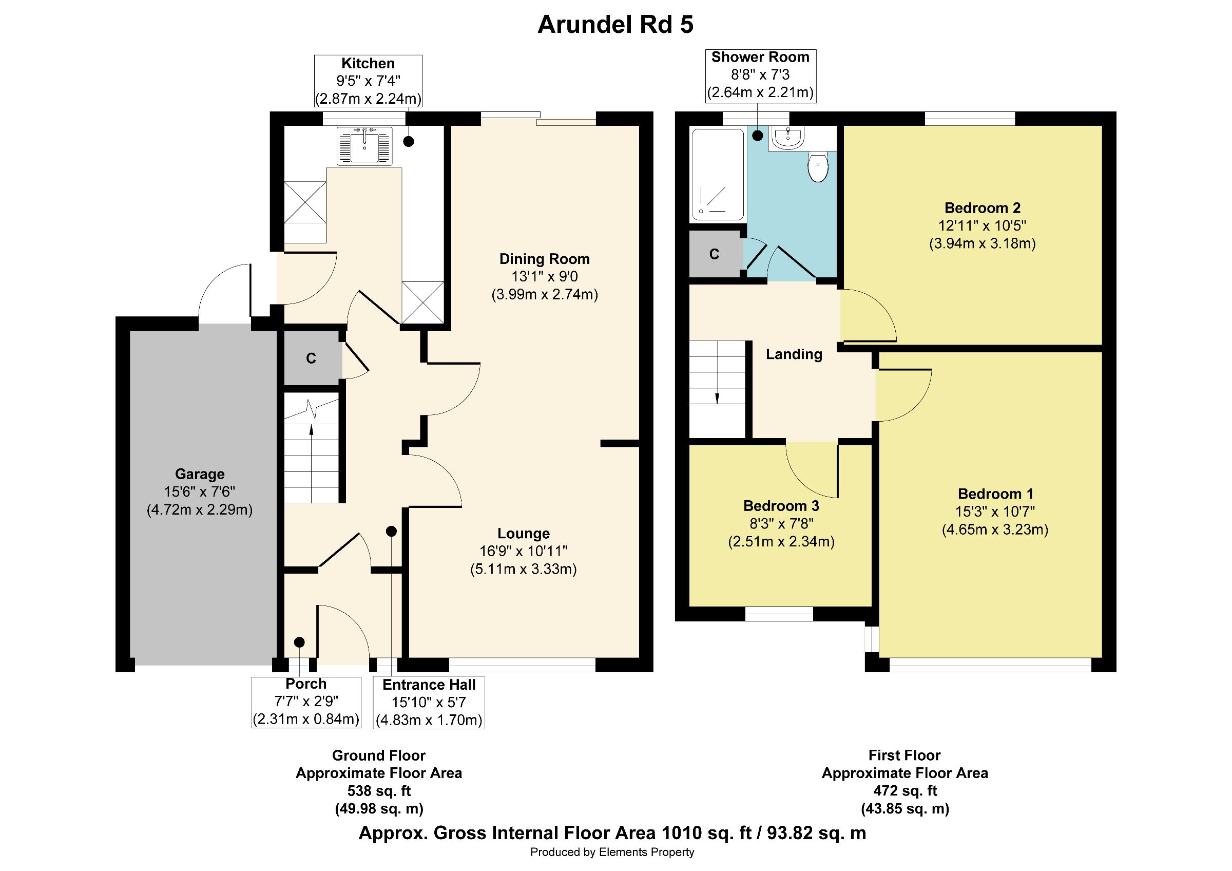 5 Arundel Road, Willenhall floorplan