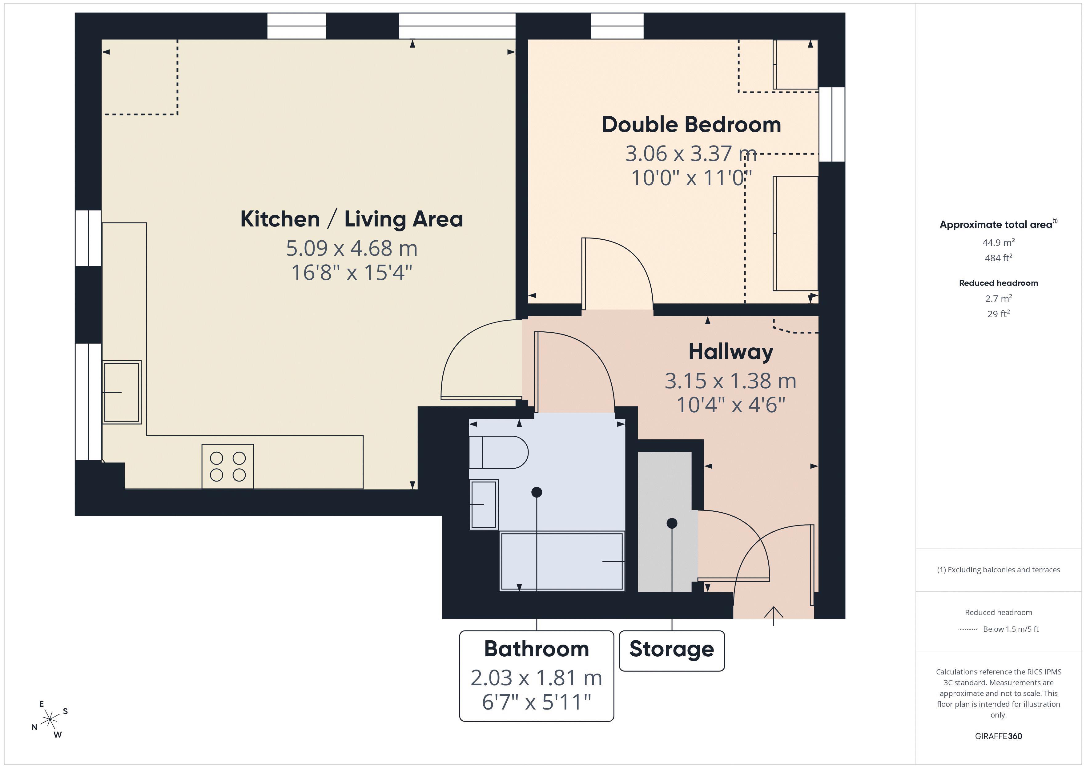 20 Carpenters Court, 151 Croydon Road, Caterham floorplan