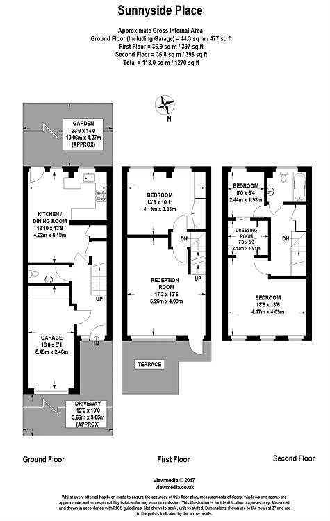 3 Bedrooms  to rent in Sunnyside, London SW19