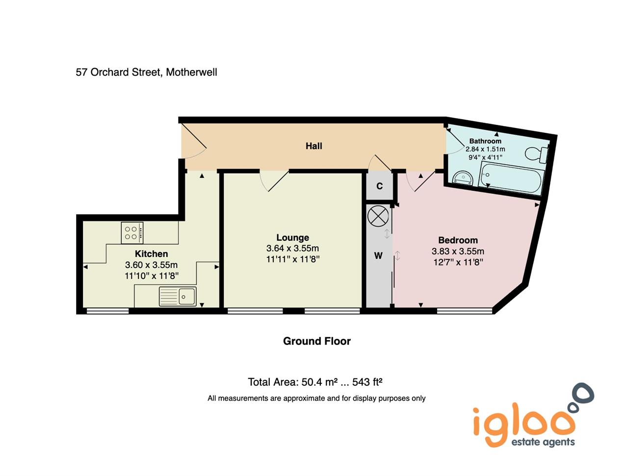 57, Orchard Street, Motherwell floorplan