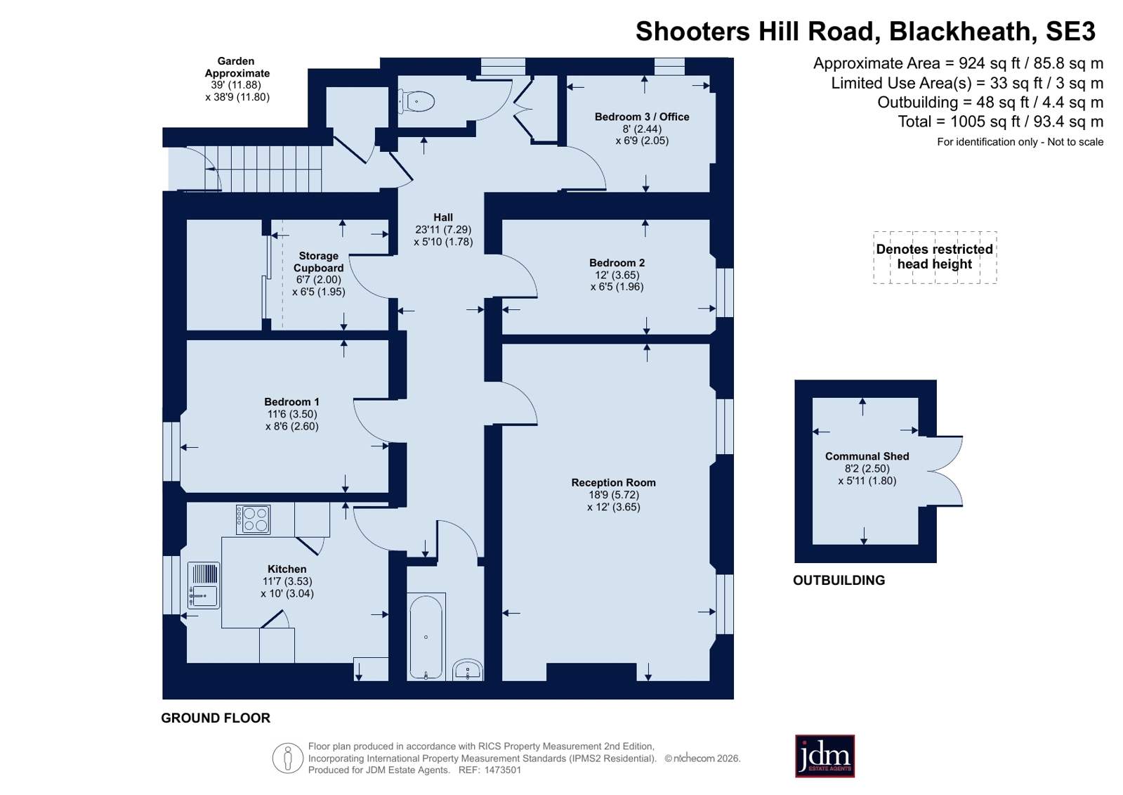 75a, Shooters Hill Road, Blackheath floorplan